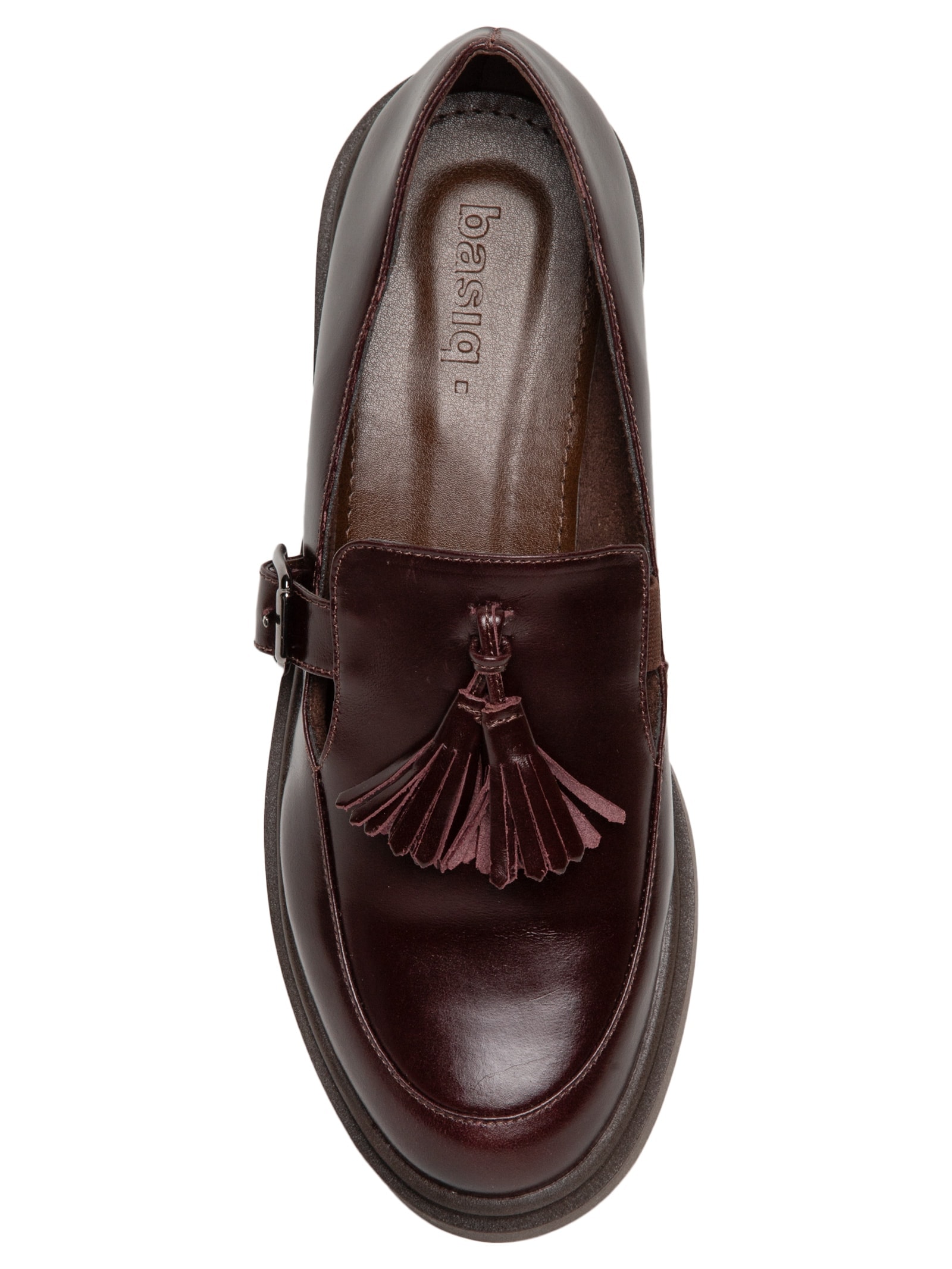 Mocassim Feminino Em Couro Com Amarração Marrom Basiq