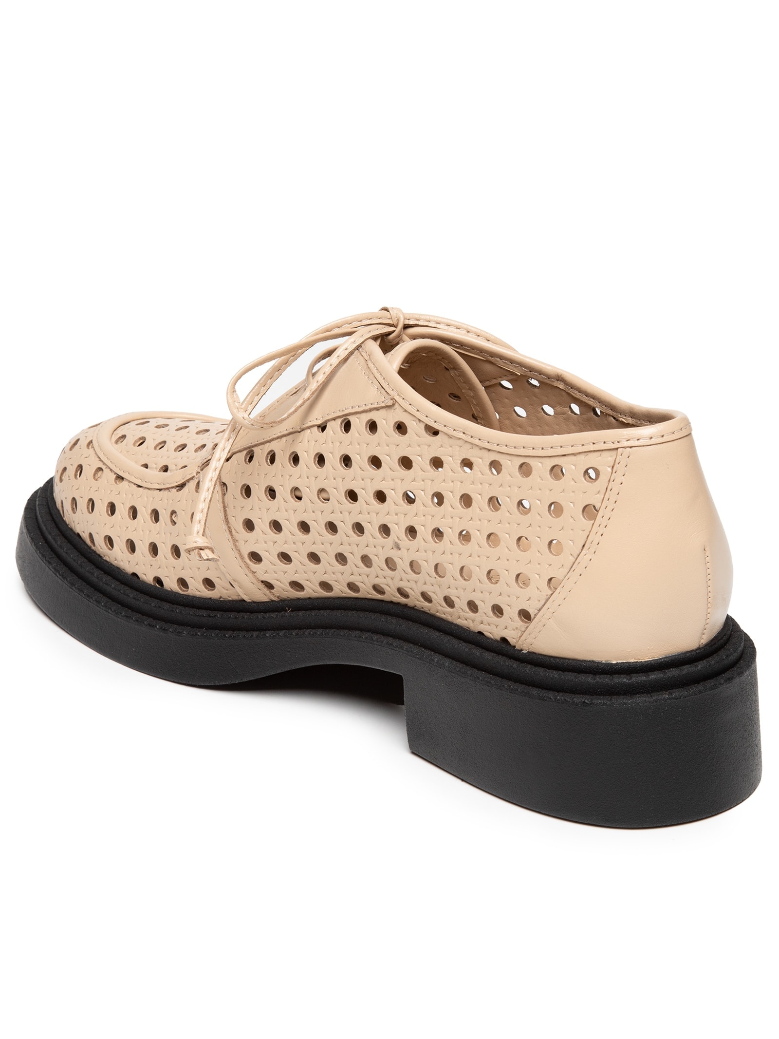 Mocassim Feminino Em Couro Telado Bege  Market 33