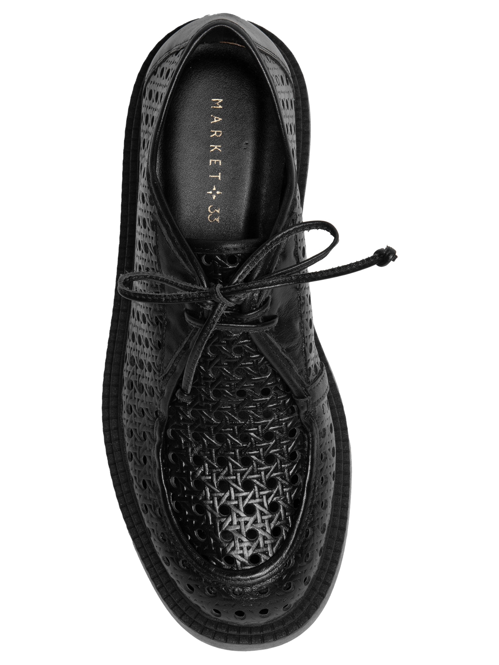 Mocassim Feminino Em Couro Telado Preto Market 33