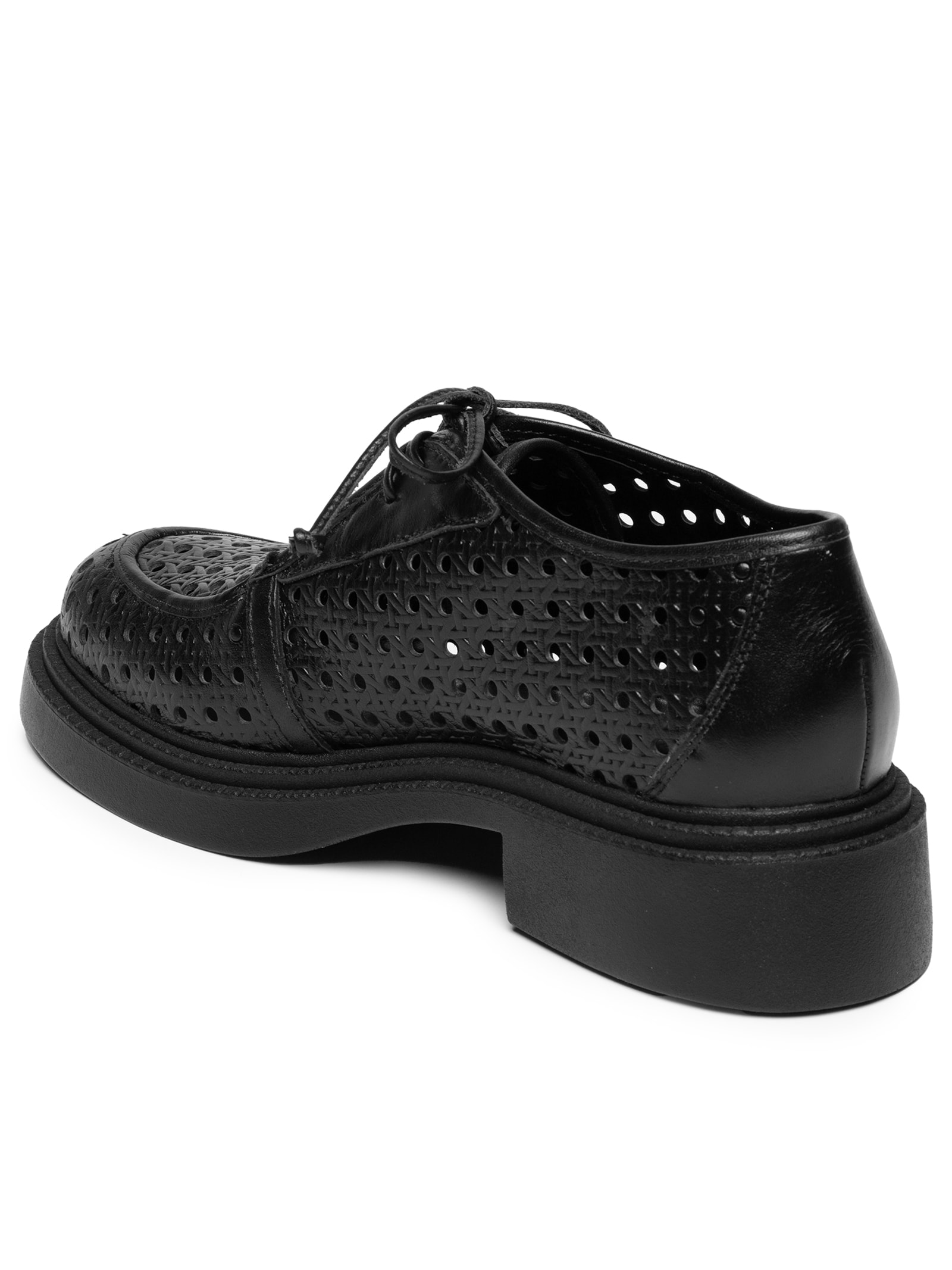 Mocassim Feminino Em Couro Telado Preto Market 33