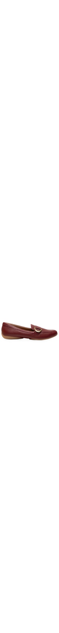 Mocassim Feminino Em Couro - Vinho