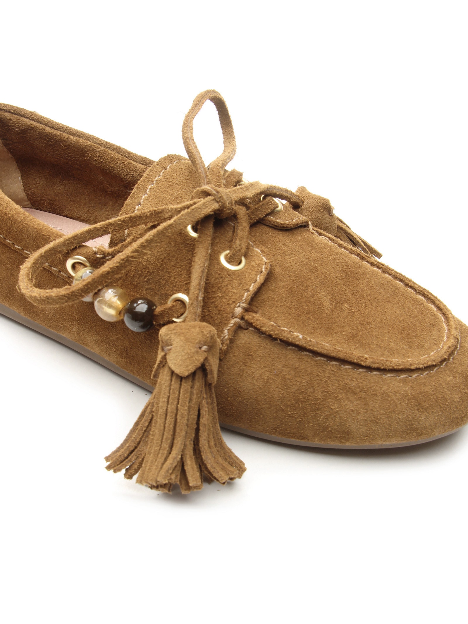 Mocassim Feminino Harper Camurça Marrom Vicenza