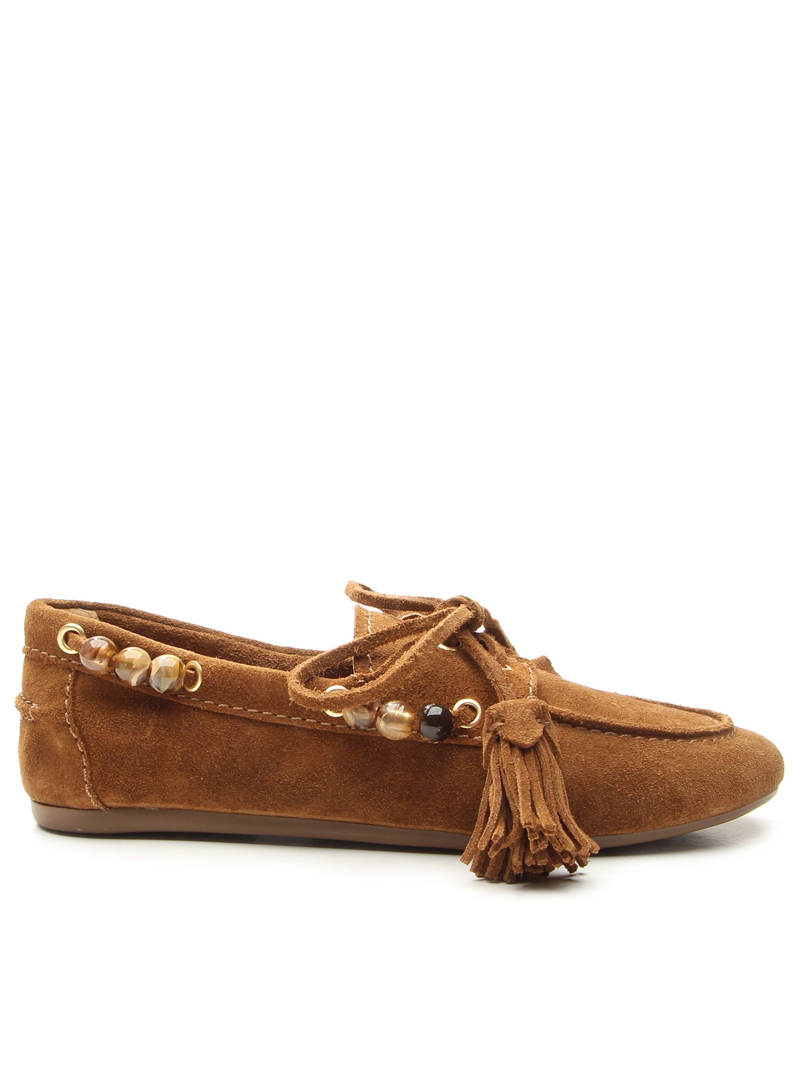 Mocassim Feminino Harper Camurça Marrom Vicenza