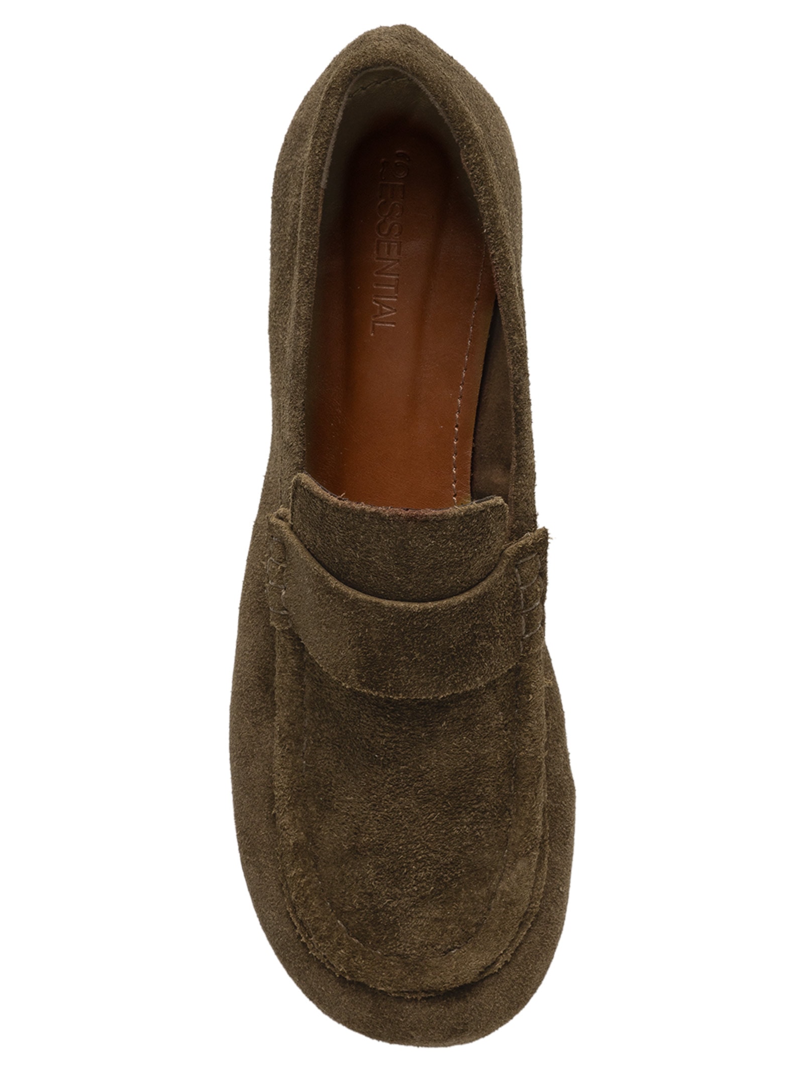 Mocassim Feminino Loafer Em Camurça Marrom '2Essential