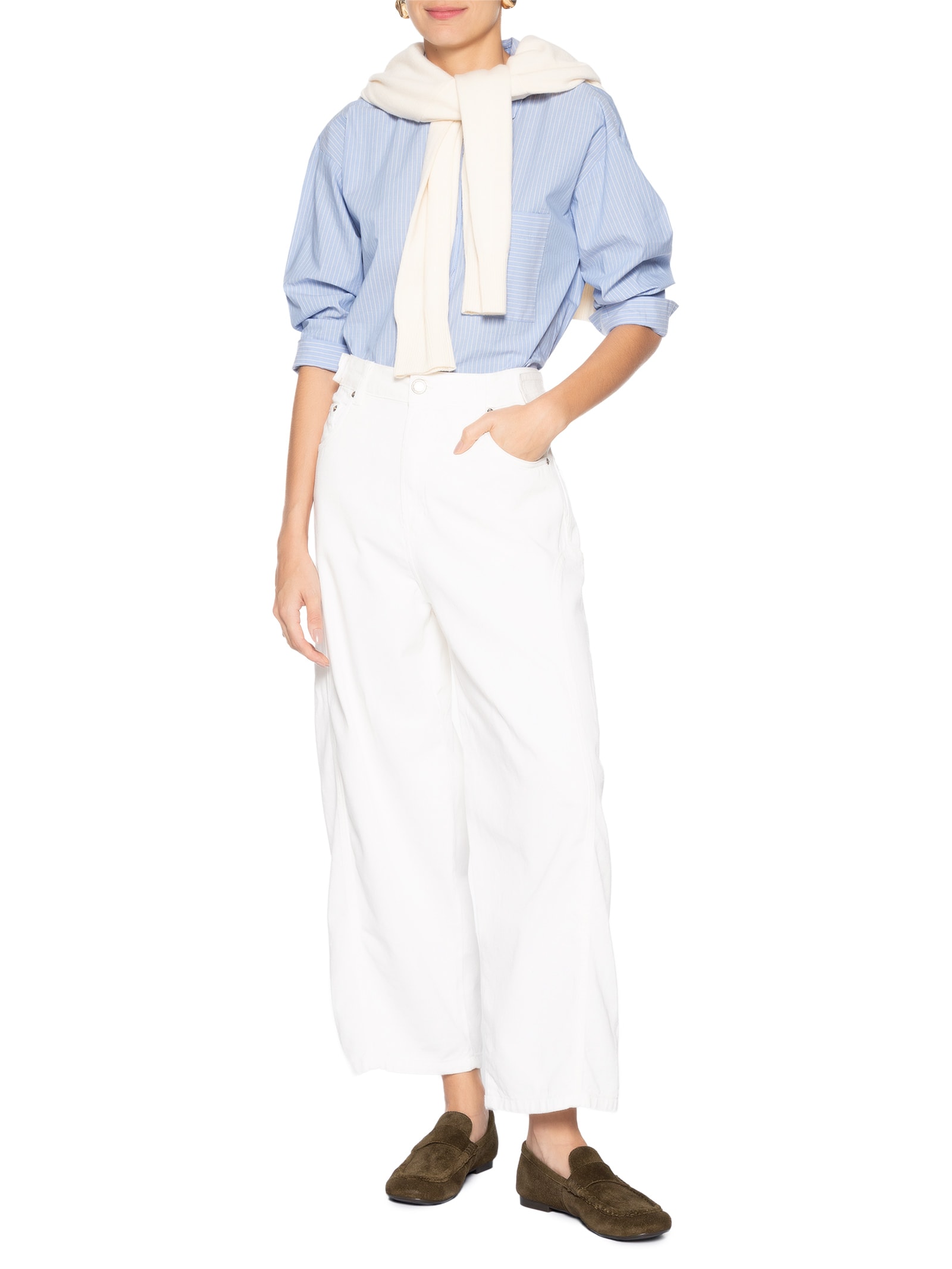 Mocassim Feminino Loafer Em Camurça Marrom '2Essential