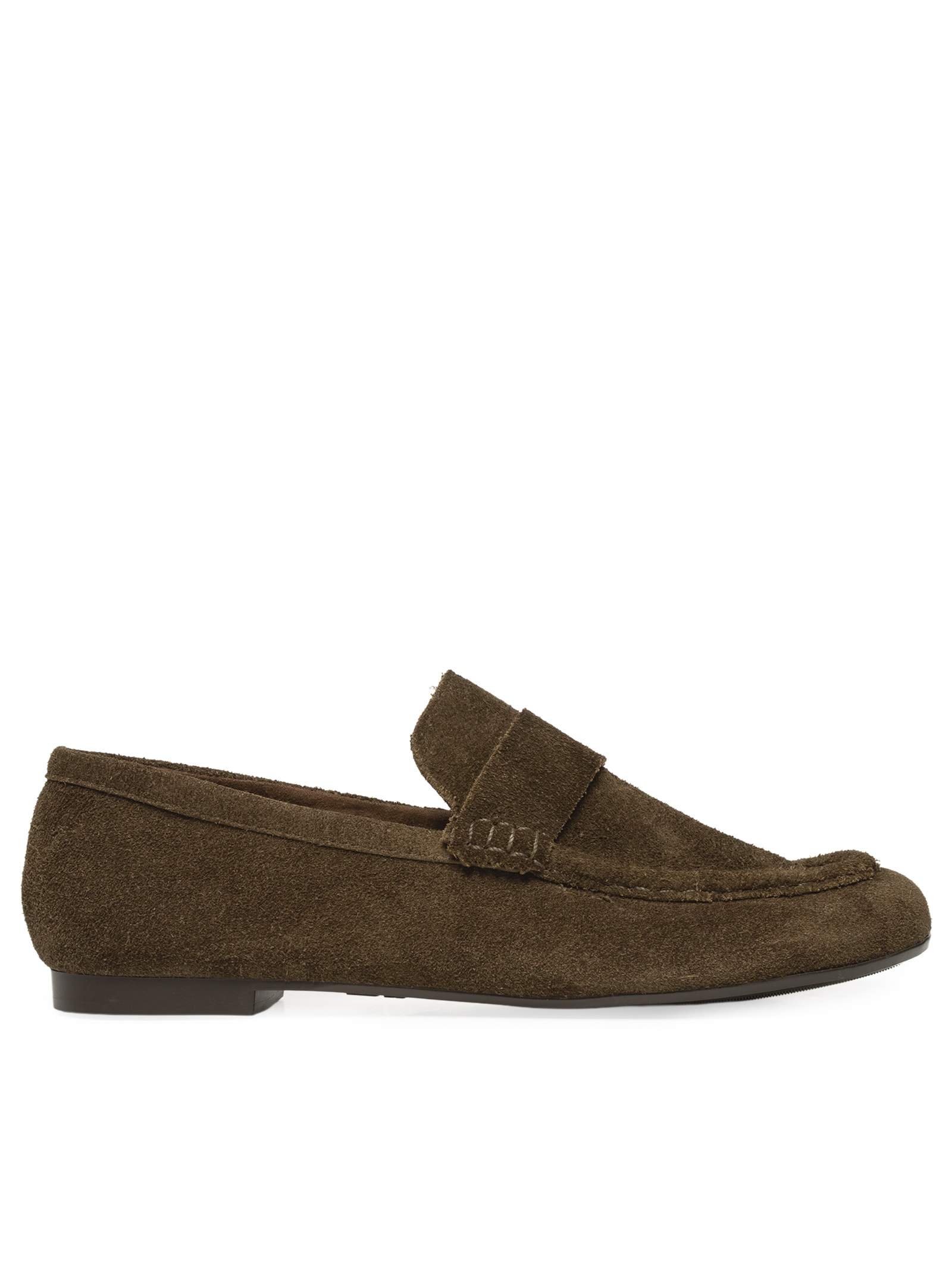 Mocassim Feminino Loafer Em Camurça Marrom '2Essential