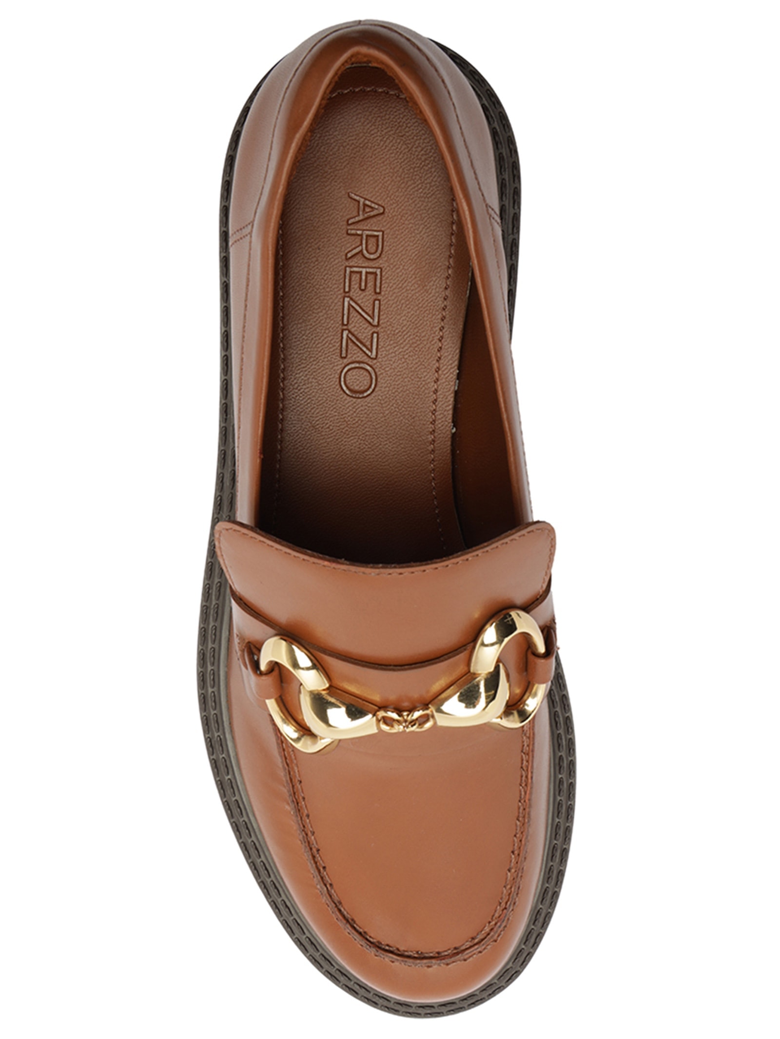 Mocassim Feminino Nappa Valencia Marrom Arezzo