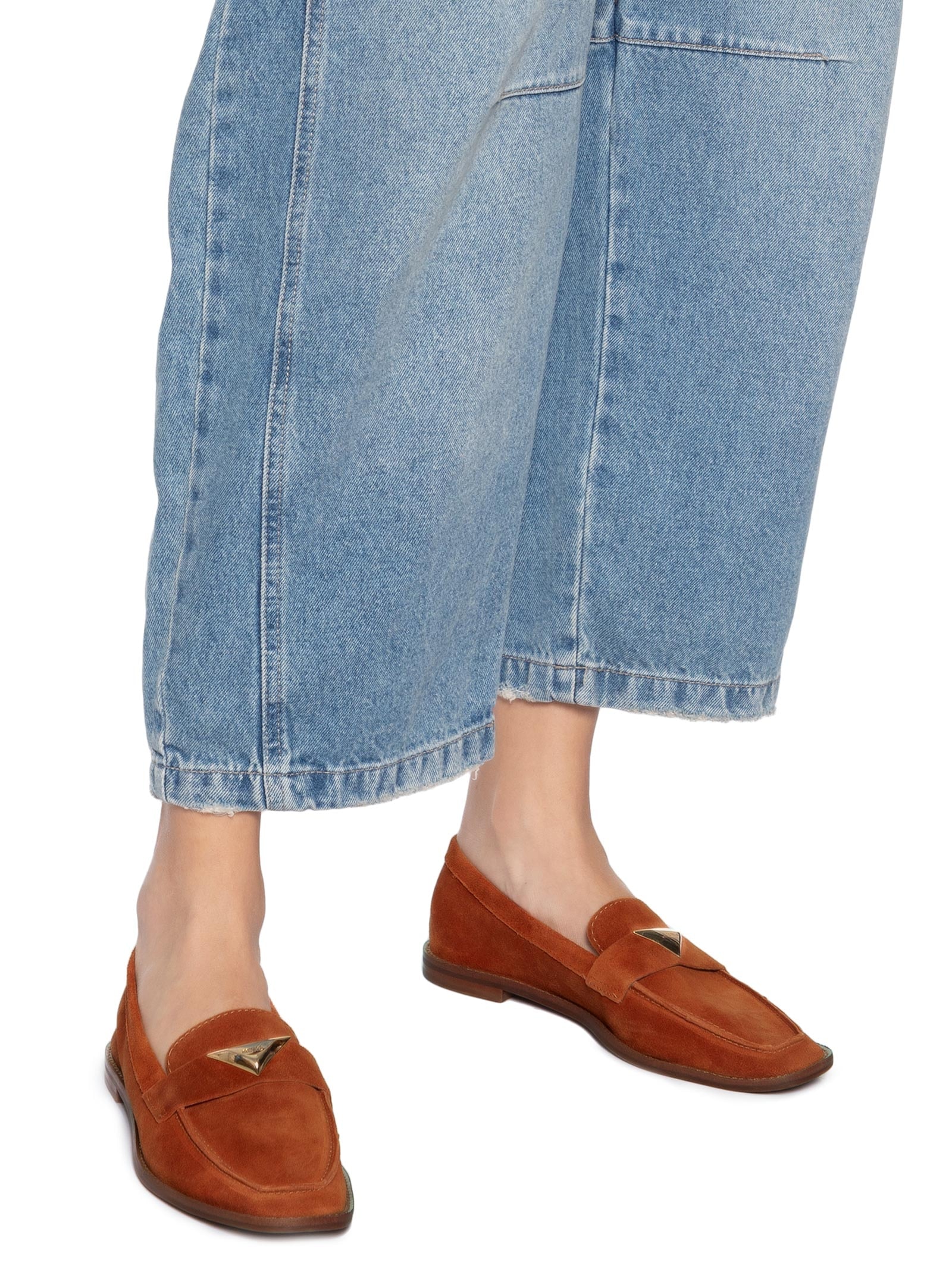 Mocassim Feminino Suede Marrom Schutz