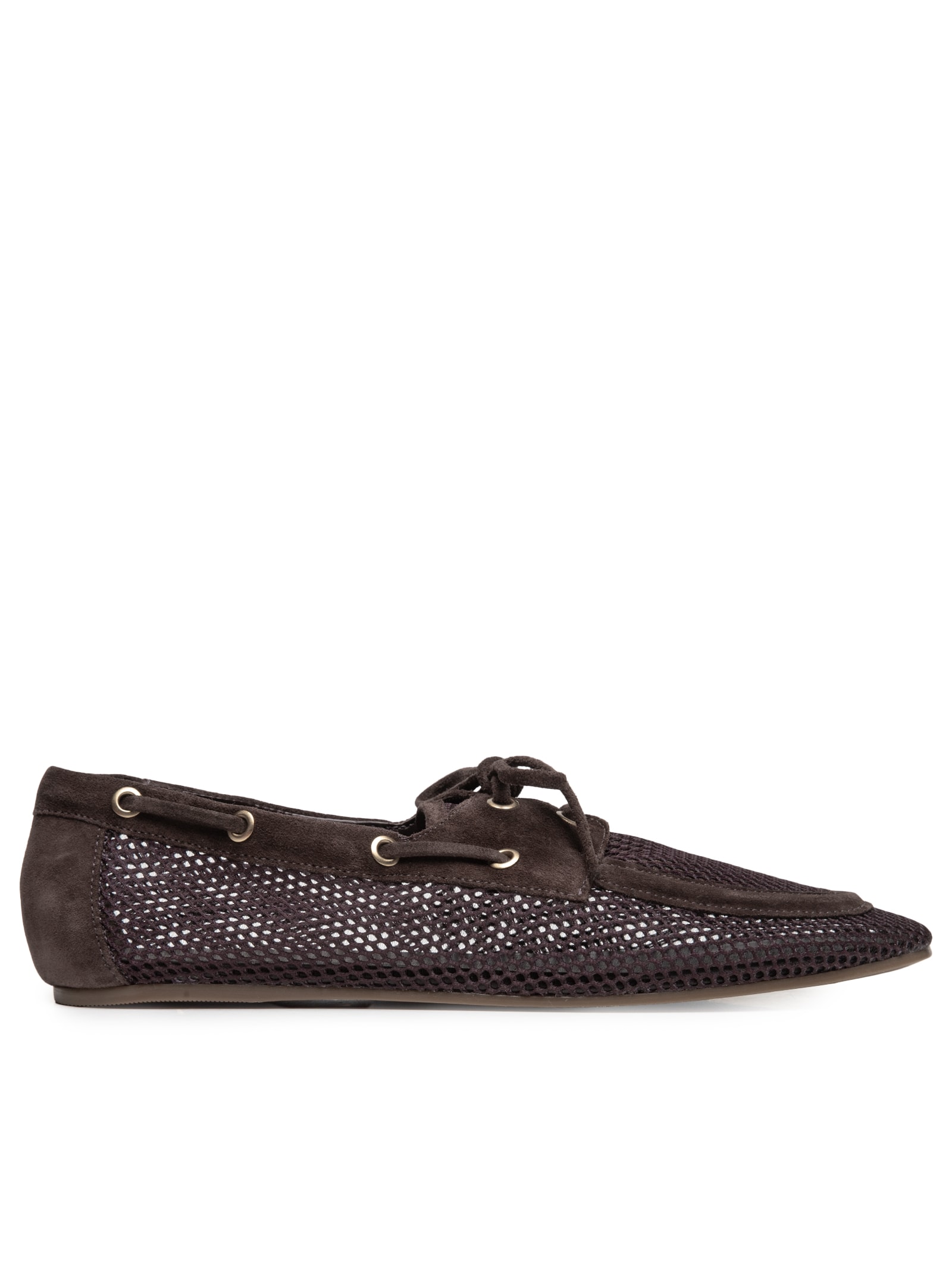 Mocassim Feminino Tela Suede Prime Ganache – Marrom Carrano