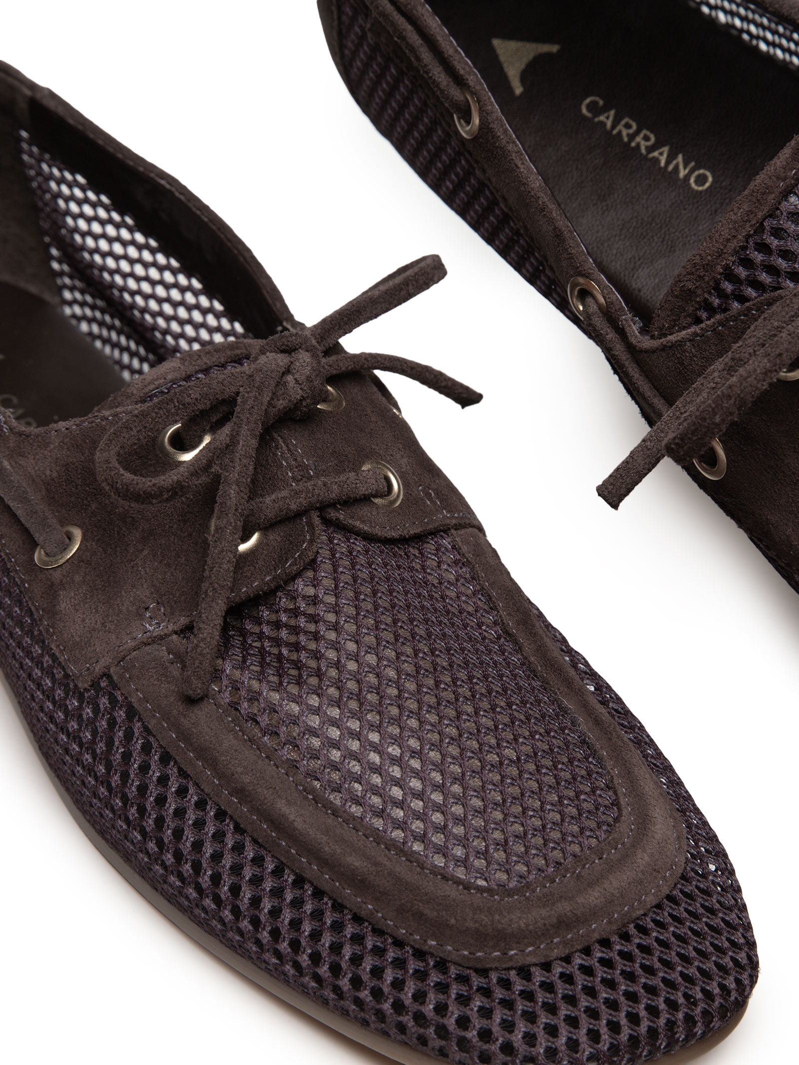 Mocassim Feminino Tela Suede Prime Ganache – Marrom Carrano