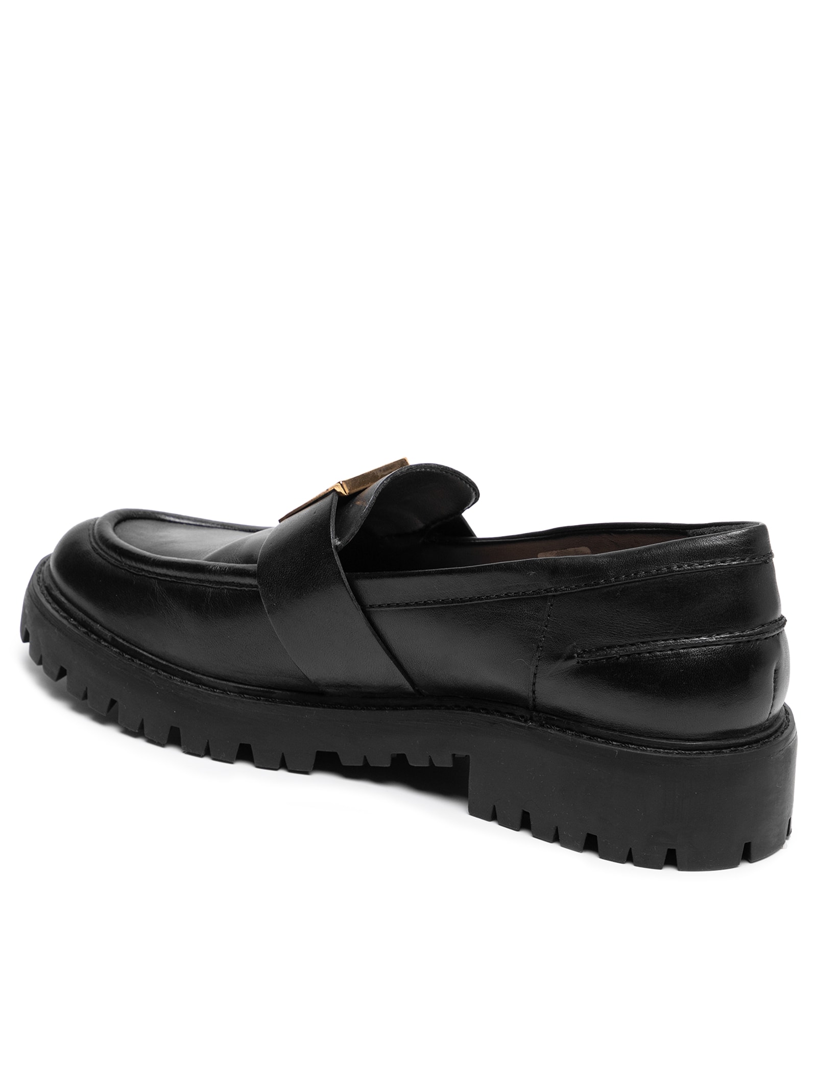 Mocassim Feminino Tratorado Christie Id Couro - Schutz - Preto