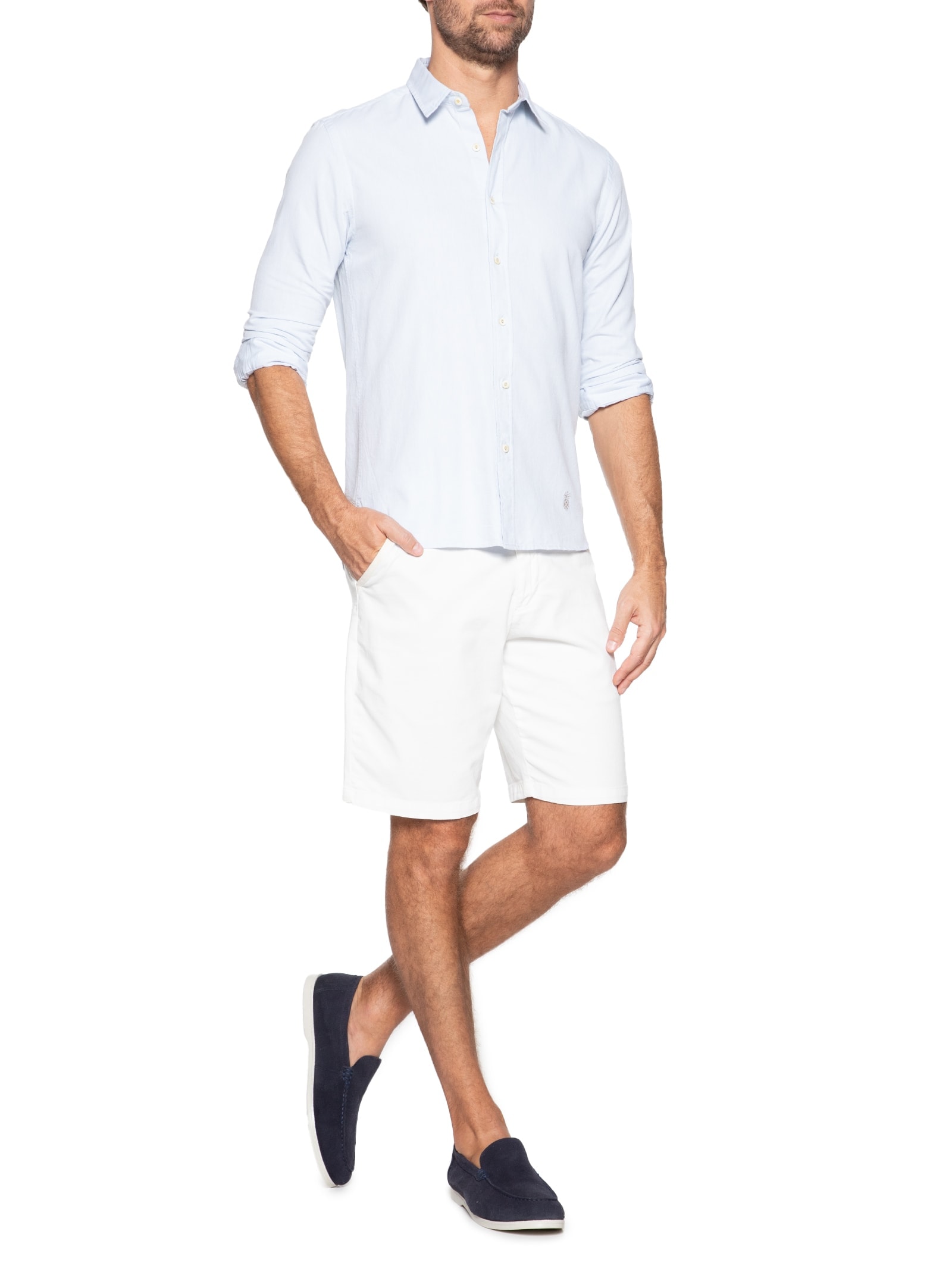 Sergio K Mocassim Masculino Old Money Camurça Azul