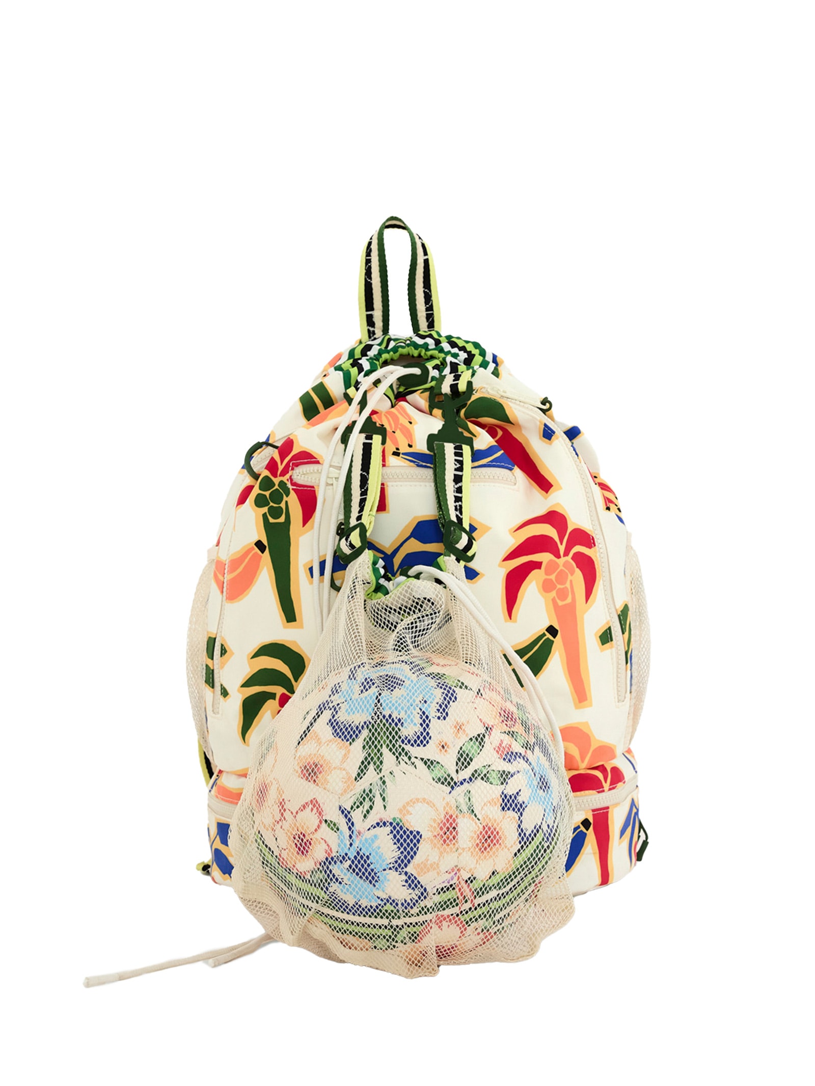 Mochila Feminina Altinha Coqueiro De Banana Branco Farm Etc