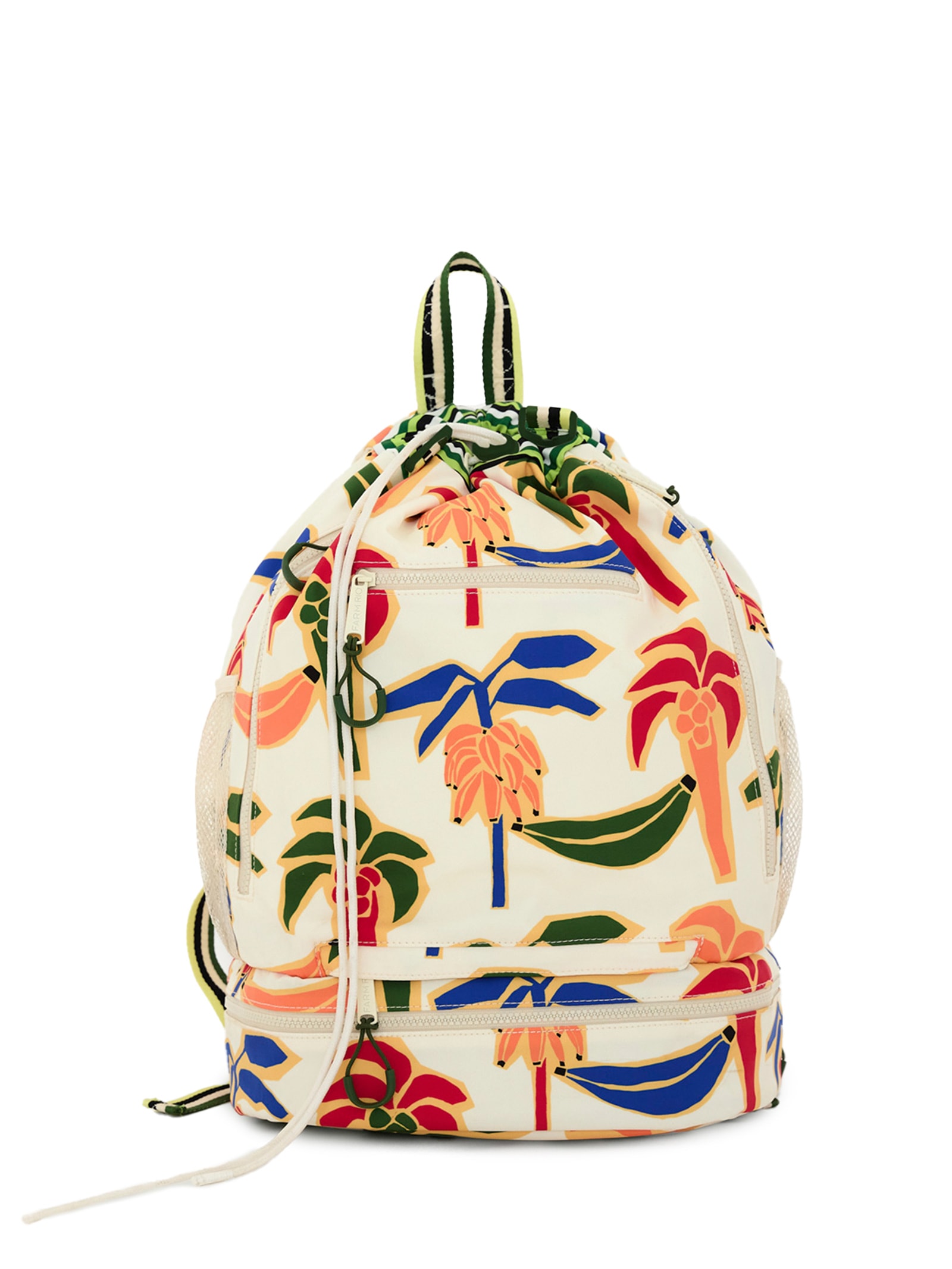 Mochila Feminina Altinha Coqueiro De Banana Branco Farm Etc