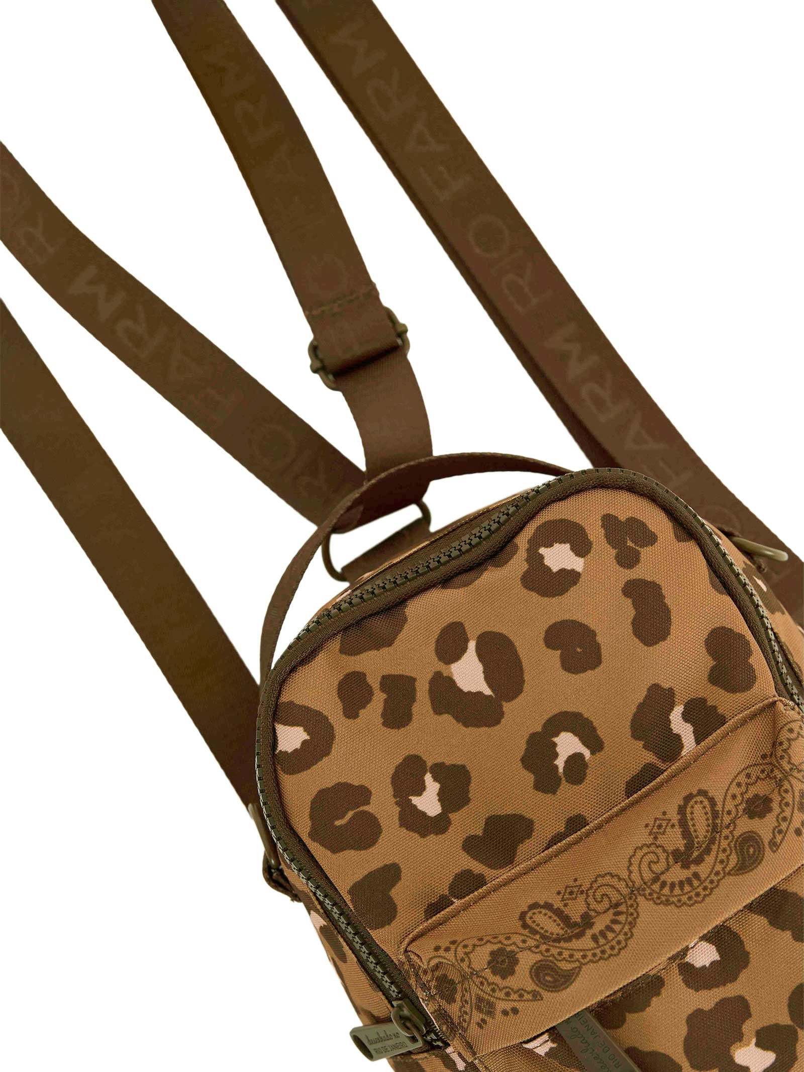 Mochila Feminina Borogodó Bandana Caramelo Animal Print Farm Etc