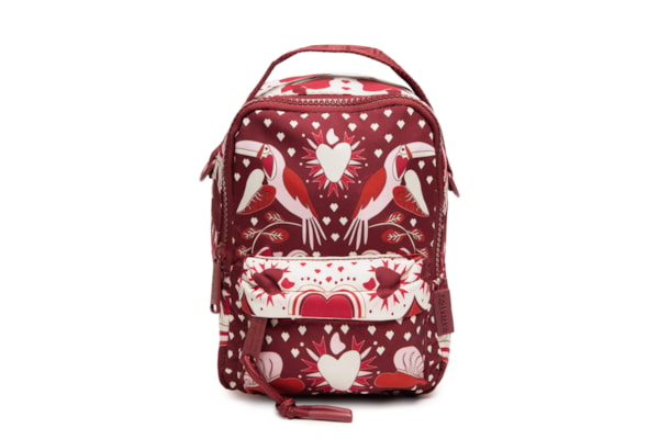 Mochila Feminina Borogodo Caju Coração - Vermelho