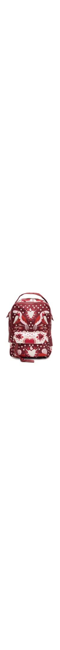 Mochila Feminina Borogodo Caju Coração - Vermelho