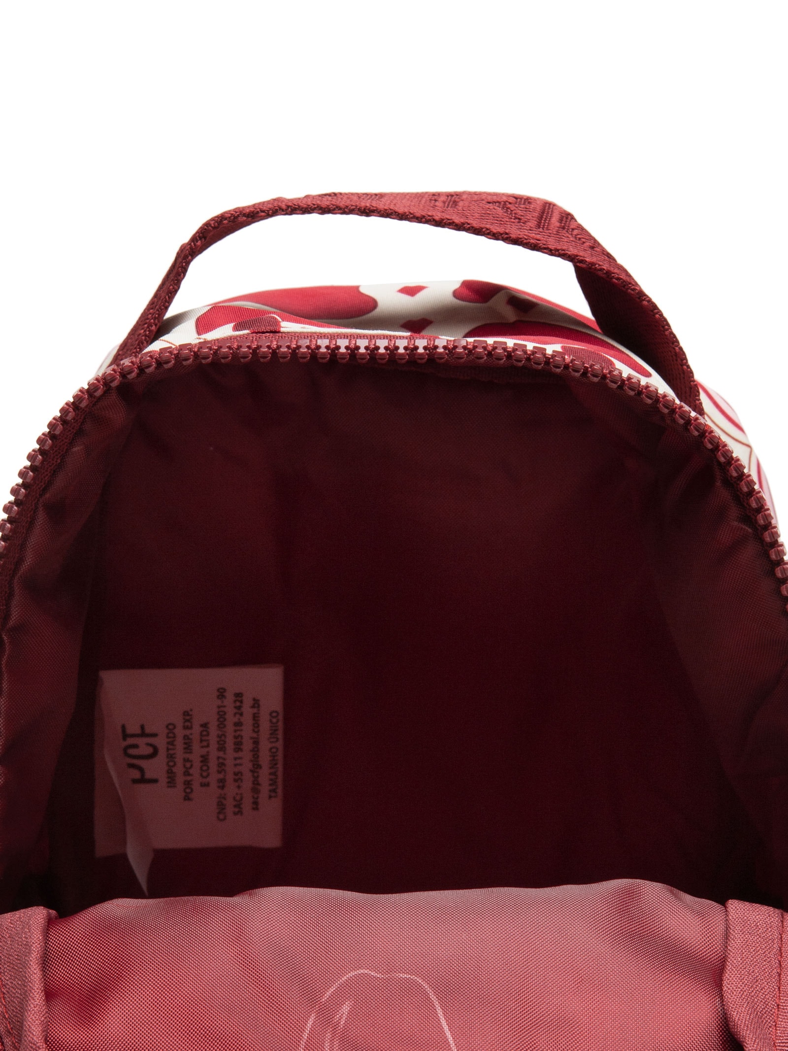 Mochila Feminina Borogodo Caju Coração Vermelho Farm Etc