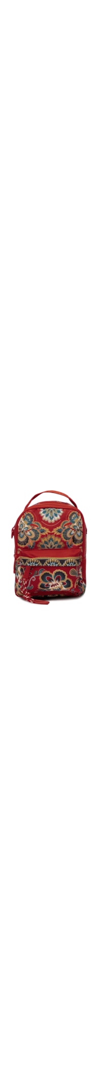Mochila Feminina Borogodó Floral Pequim - Vermelho