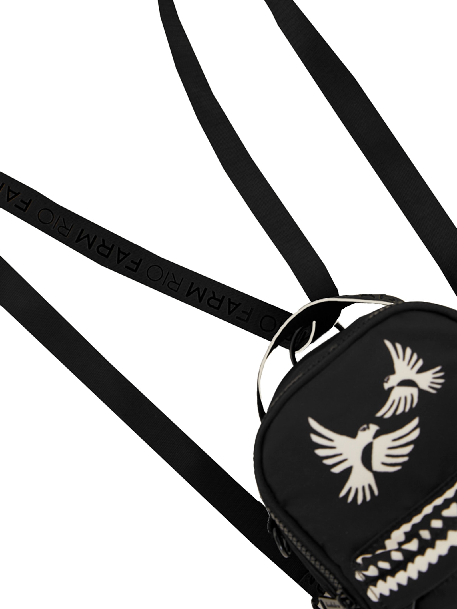 Mochila Feminina Borogodó Lenço Dia E Noite Preto Farm Etc