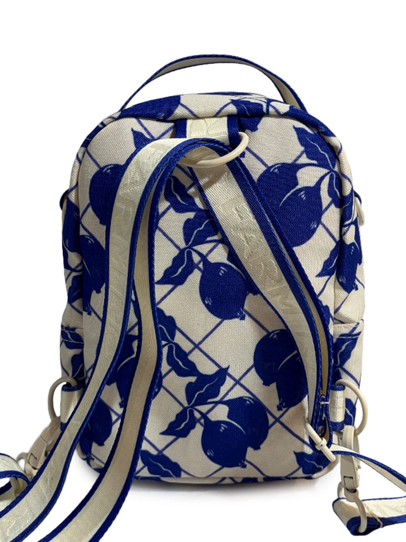 Mochila Feminina Borogodó Limão Gráfico Azul Farm Etc