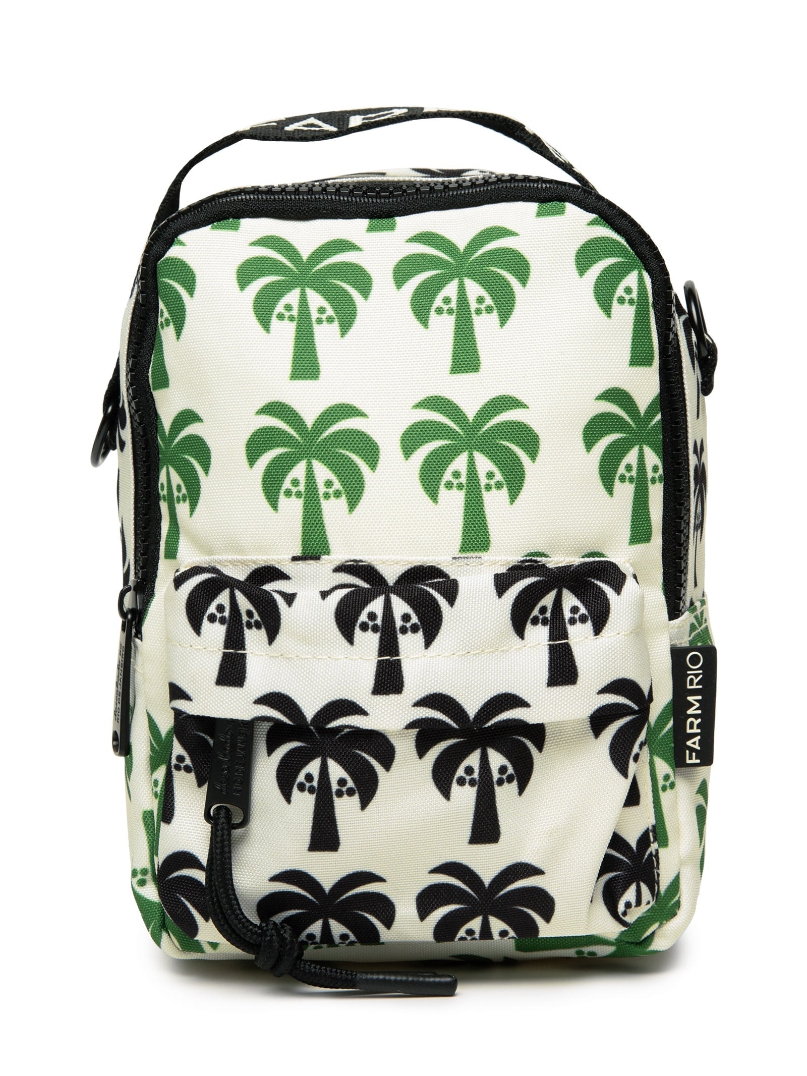 Mochila Feminina Borogodó Mix Coqueiro Gráficos Preto Farm Etc