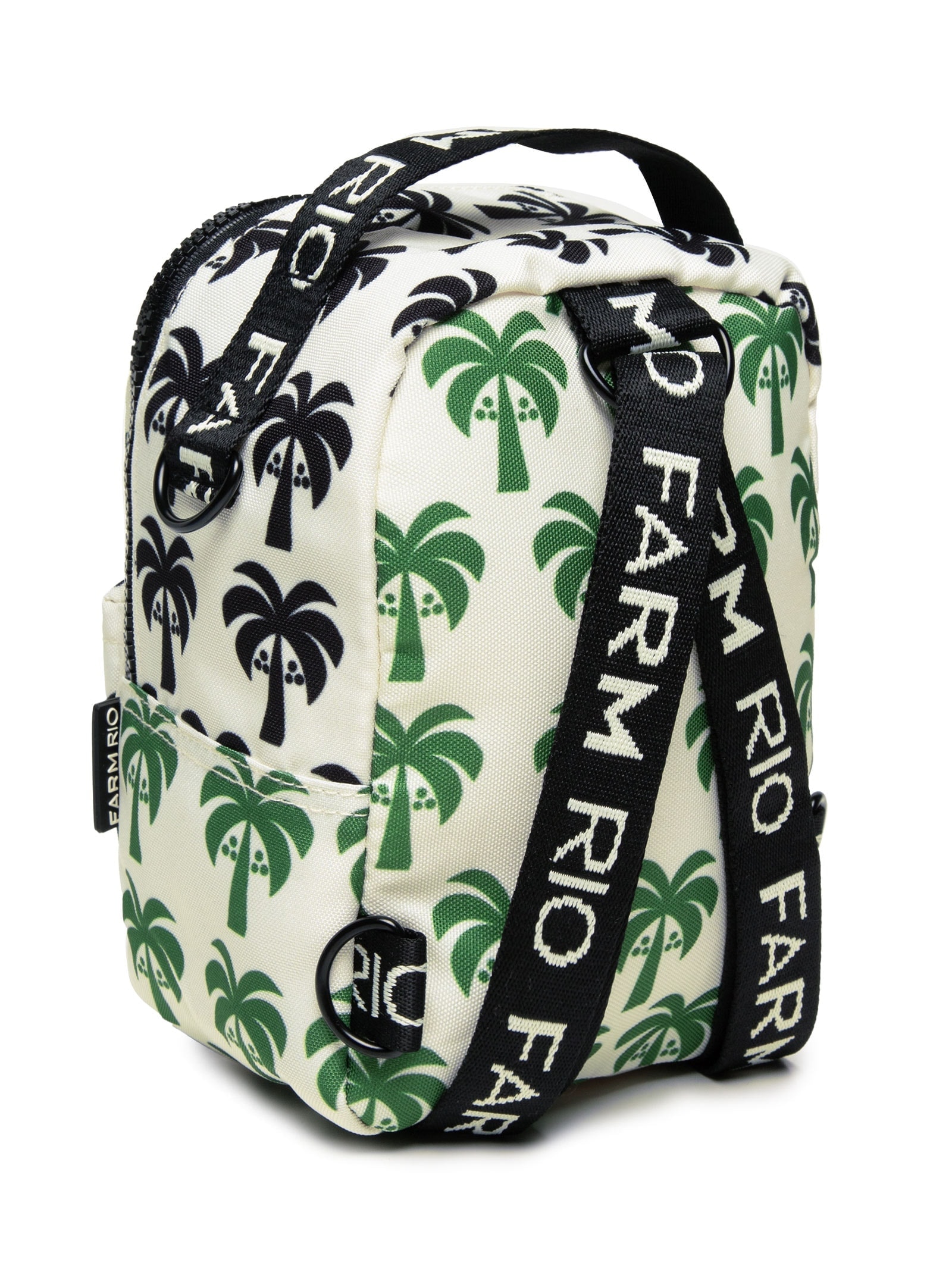 Mochila Feminina Borogodó Mix Coqueiro Gráficos Preto Farm Etc