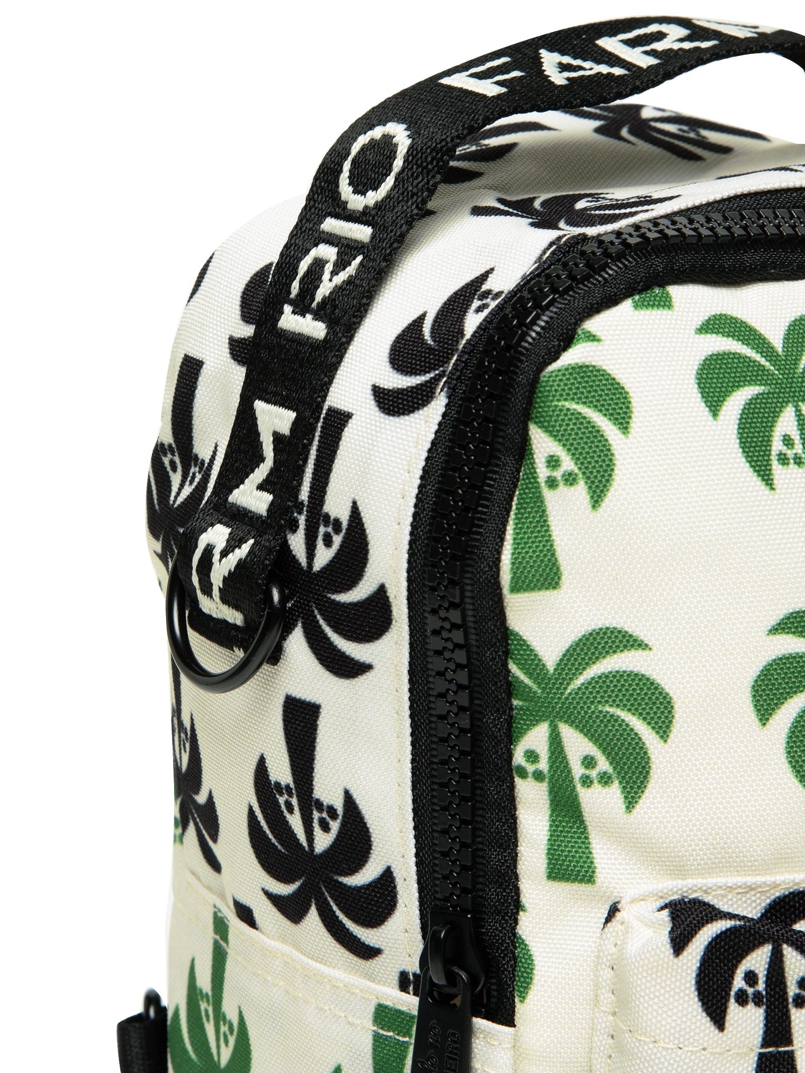 Mochila Feminina Borogodó Mix Coqueiro Gráficos Preto Farm Etc