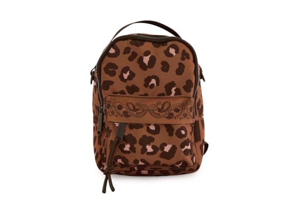 Mochila Feminina Borogodó Onça Bandana Caramelo - Animal Print