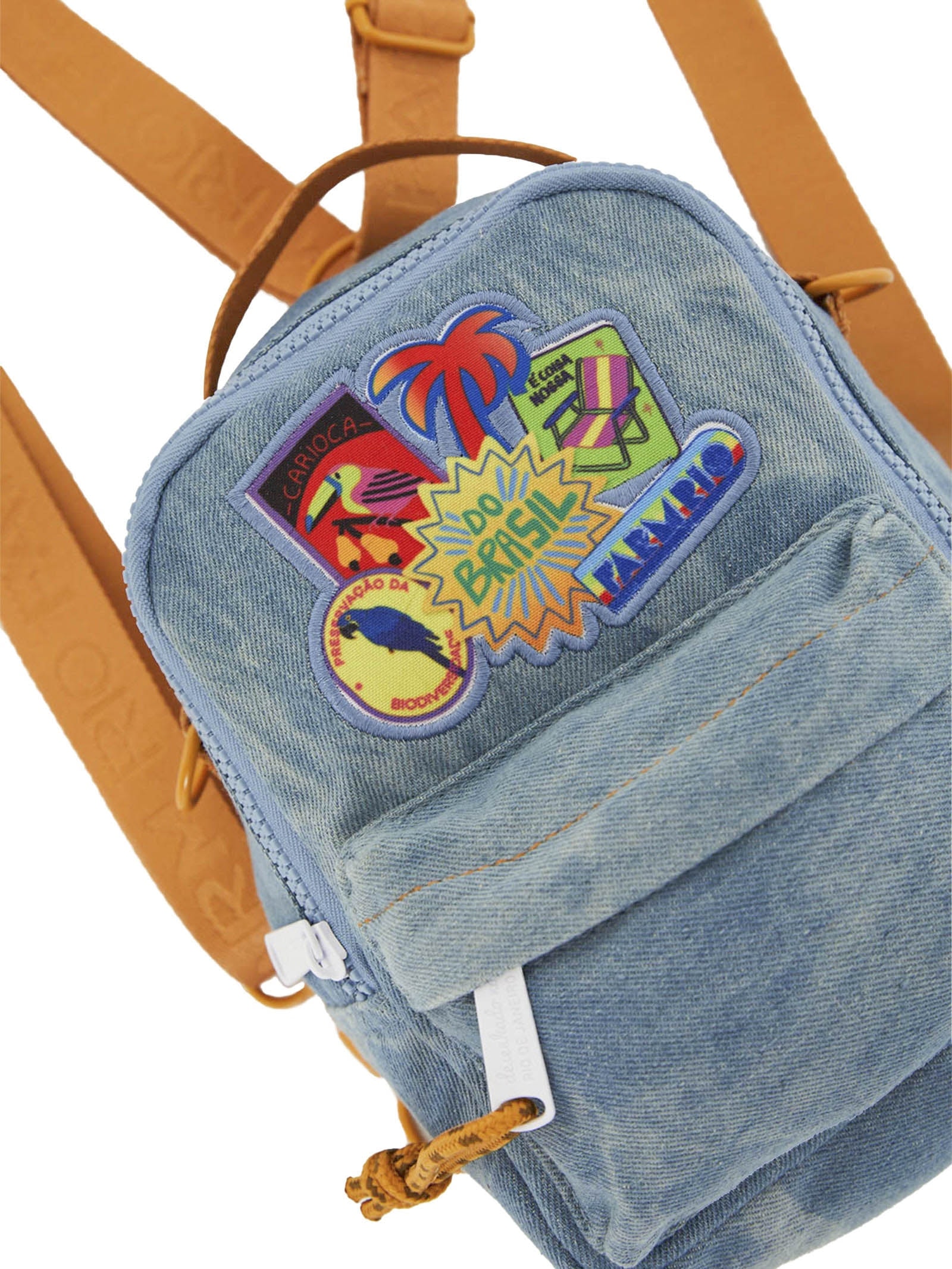 Mochila Feminina Borogodó Patch Rio Azul Farm Etc