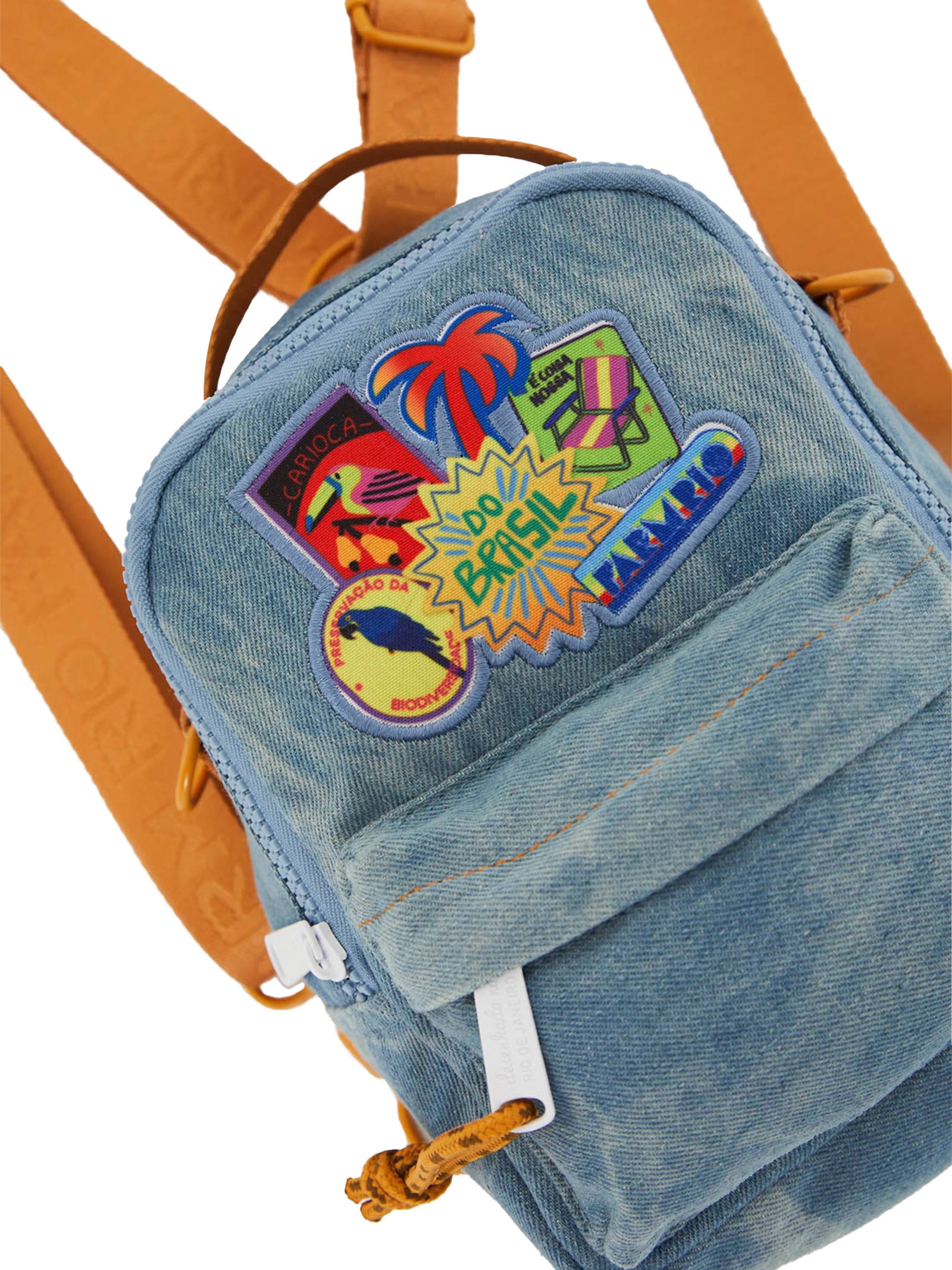 Mochila Feminina Borogodó Patch Rio Azul Farm Etc