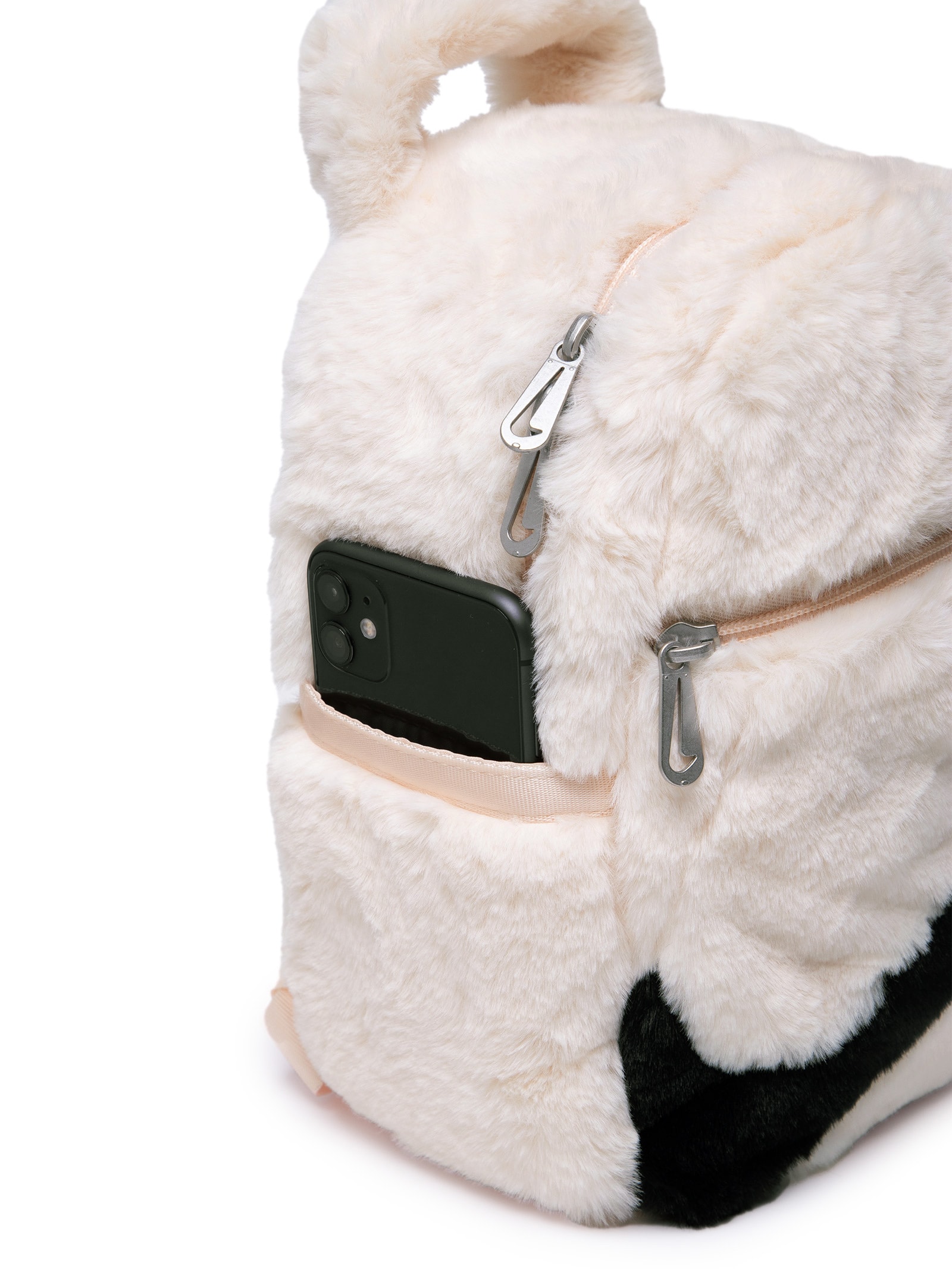 Nike - Mochila Feminina Futura 365 Faux Fur Mini - Bege