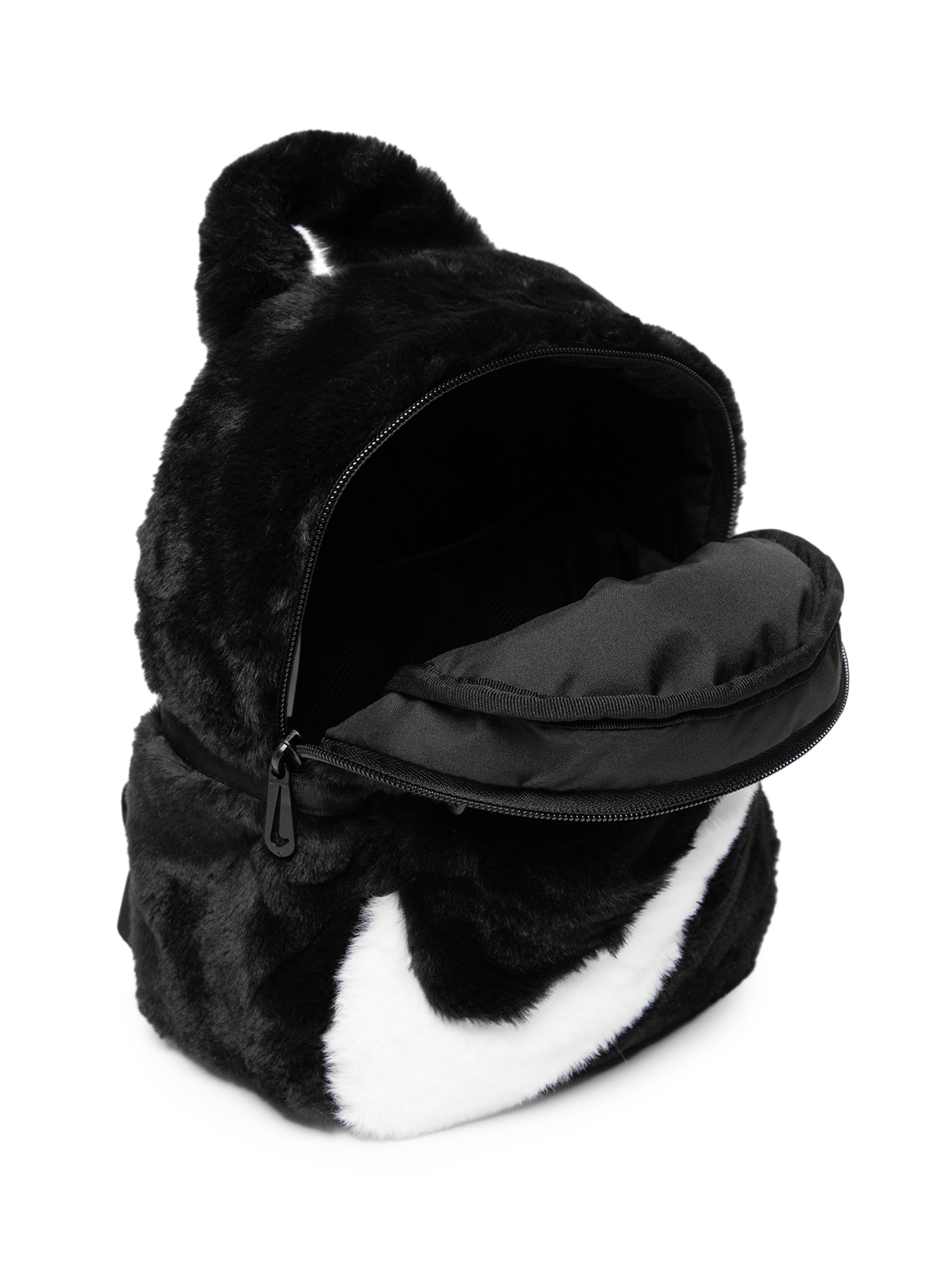 Mochila Feminina Futura 365 Faux Fur Mini - Preto - Nike
