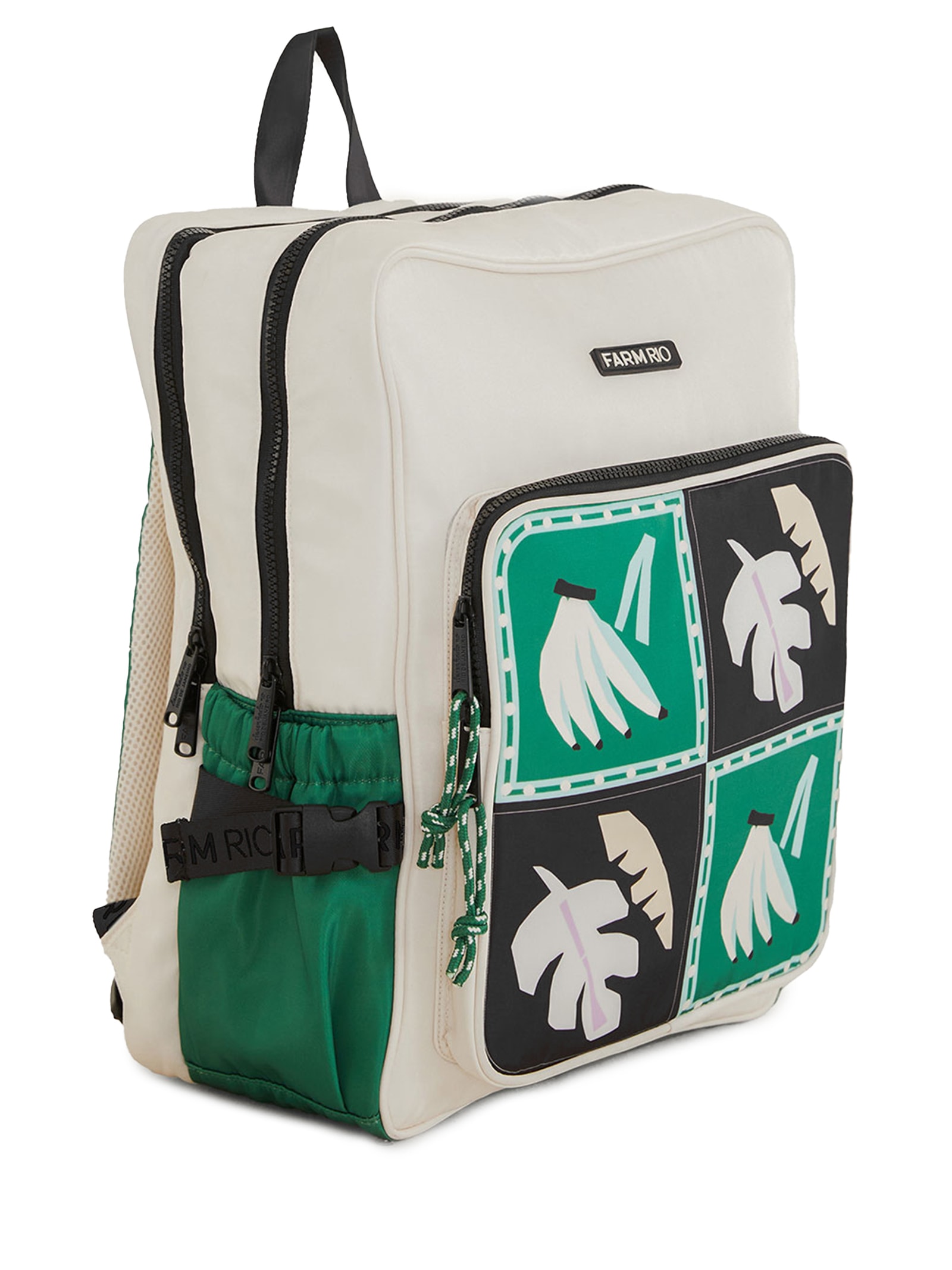 Mochila Feminina Ginga Lenço Brasil Branco Farm Etc