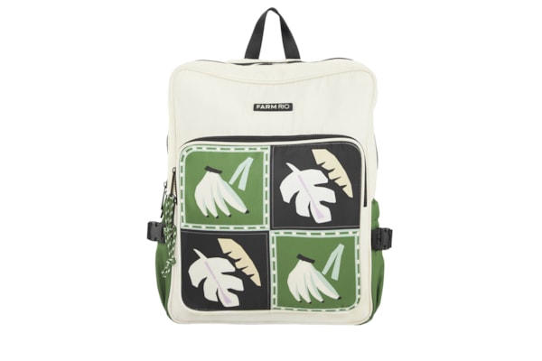 Mochila Feminina Ginga Lenço Brasil - Branco