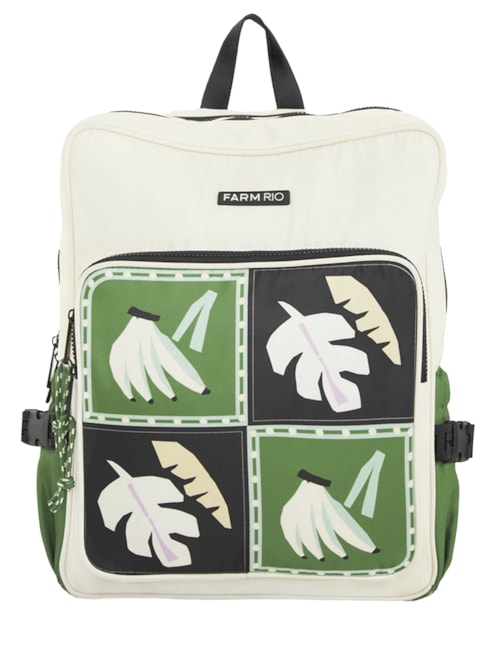Mochila Feminina Ginga Lenço Brasil – Branco