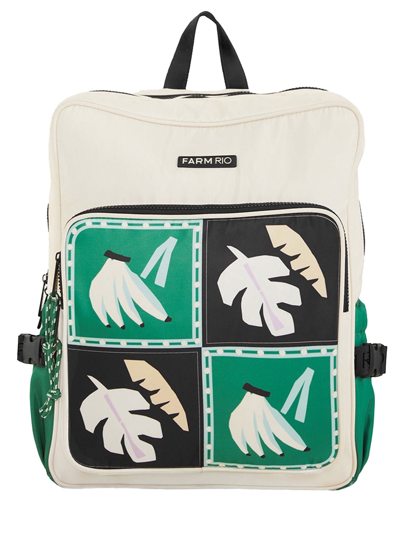 Mochila Feminina Ginga Lenço Brasil Branco Farm Etc