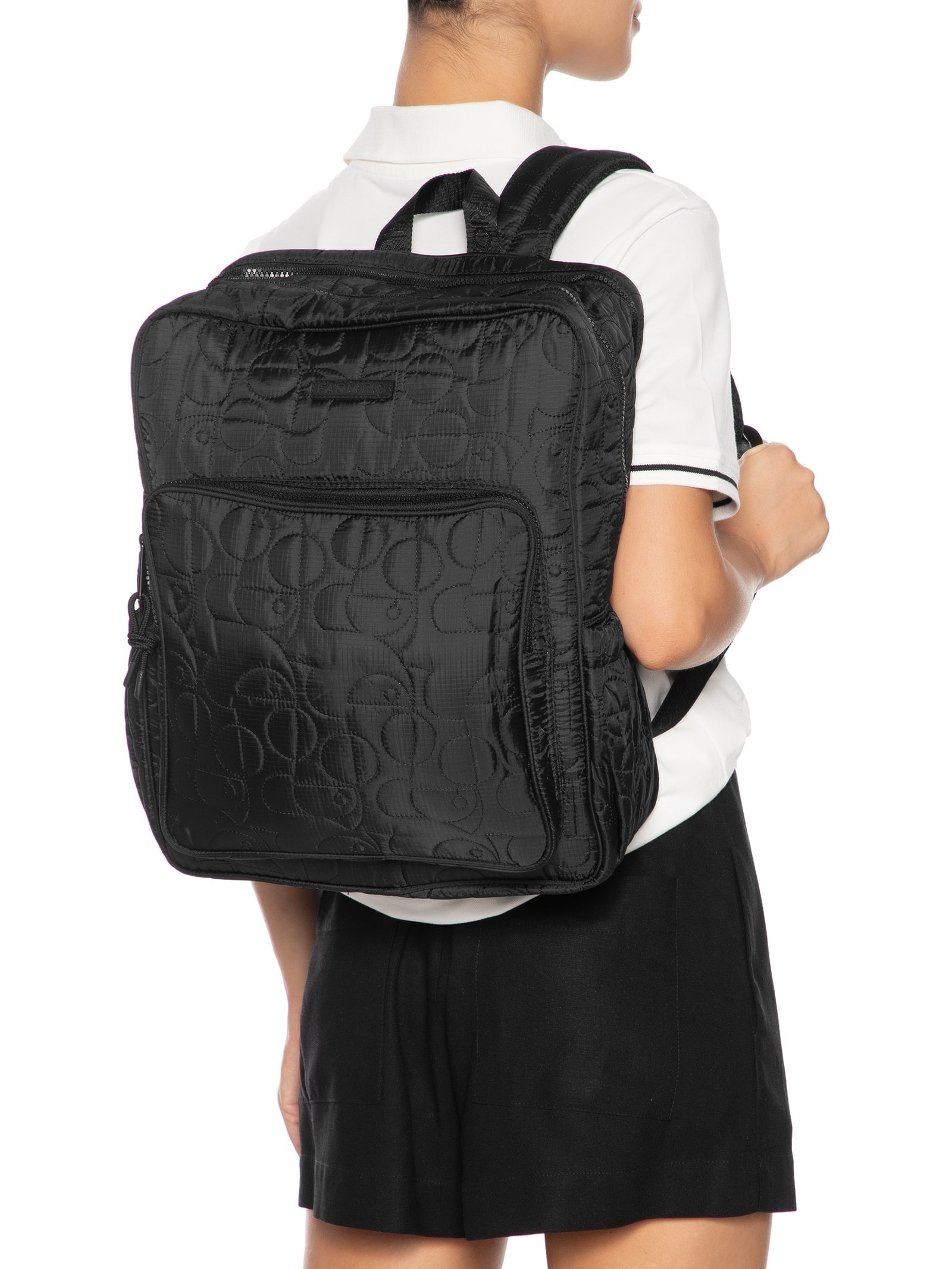 Mochila Feminina Ginga Puffer Preto Farm Etc