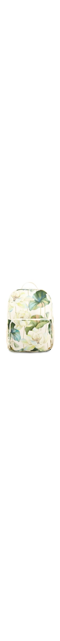 Mochila Feminina Me Leva Flor Lótus - Bege
