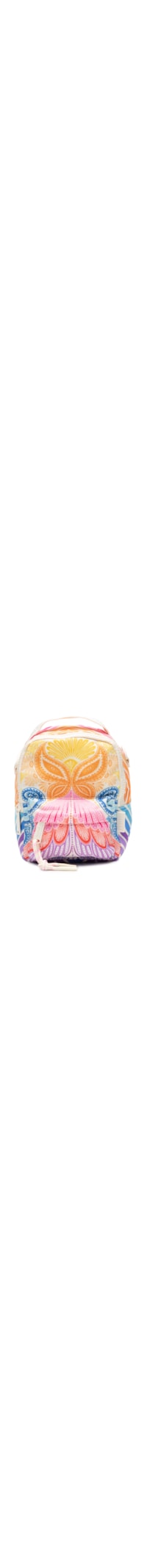 Mochila Feminina Mini Borogodó Arco - Íris Tropical - Branco