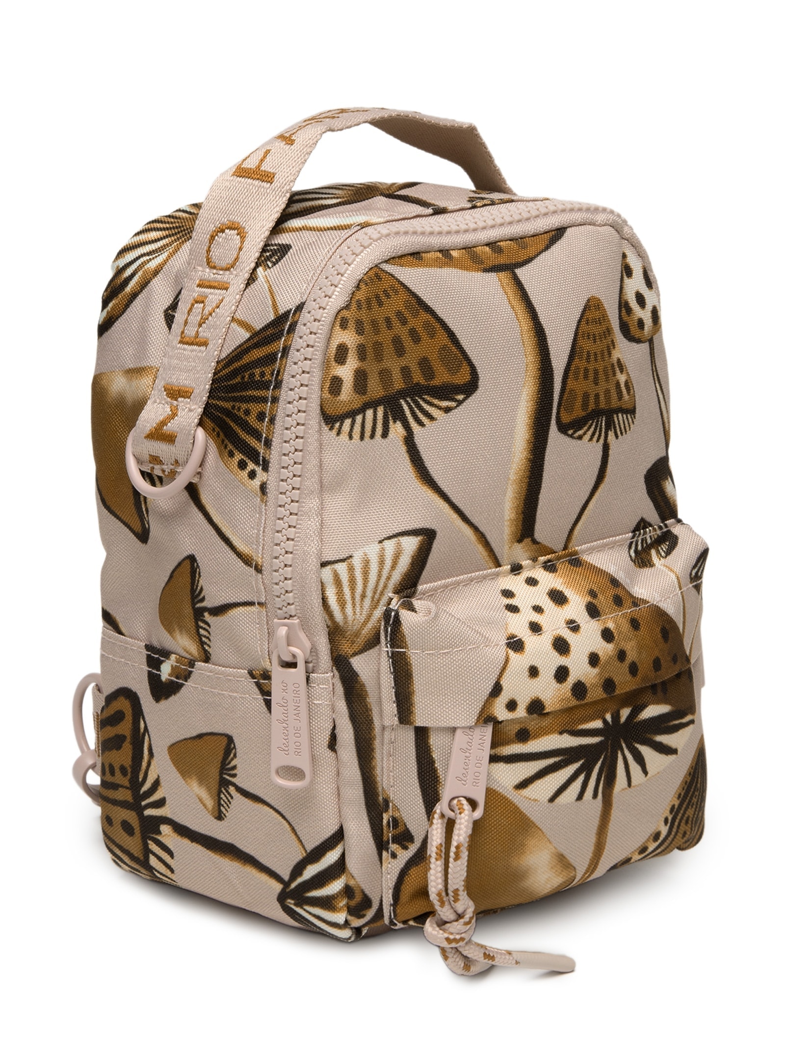 Mochila Feminina Mini Borogodó Cogumelo Rosa Farm Etc