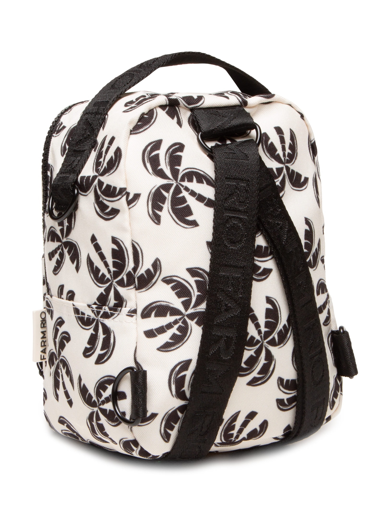 Mochila Feminina Mini Borogodó Coqueirada Branco Farm Etc