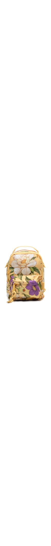 Mochila Feminina Mini Borogodó Pássaro em Flor - Amarelo