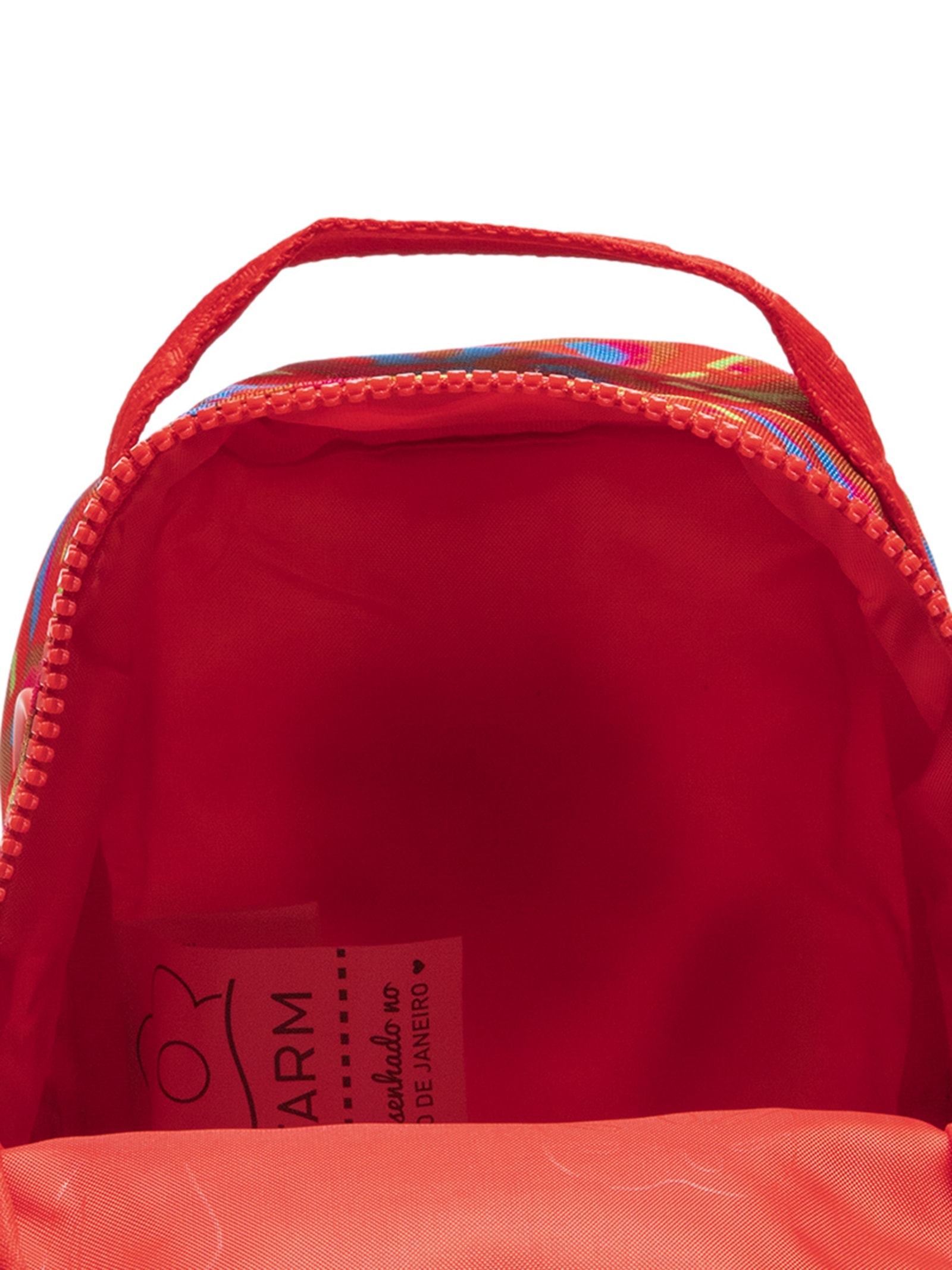 Mochila Feminina Mini Borogodó Summer Ikat Vermelho Farm Etc