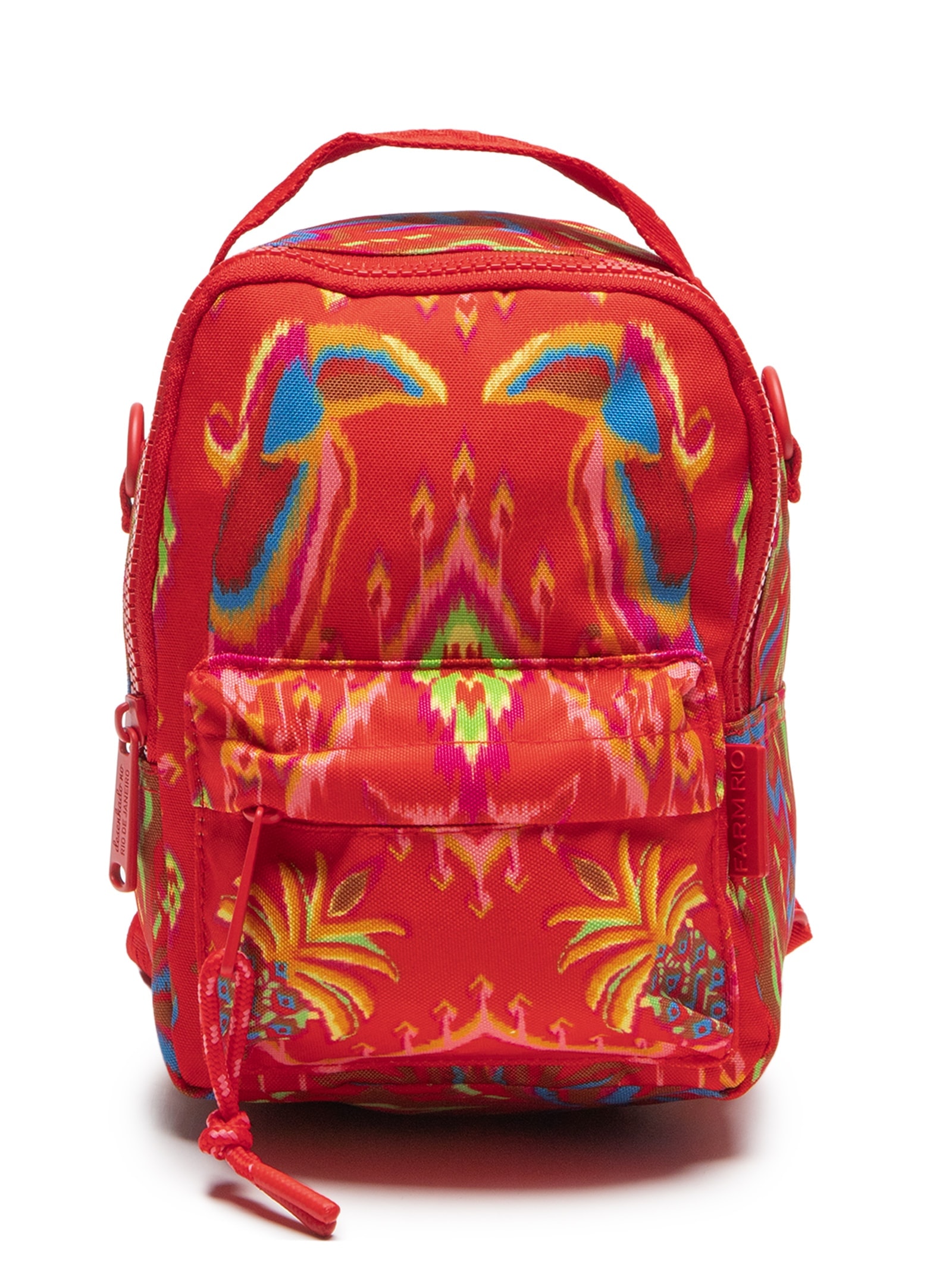 Mochila Feminina Mini Borogodó Summer Ikat Vermelho Farm Etc