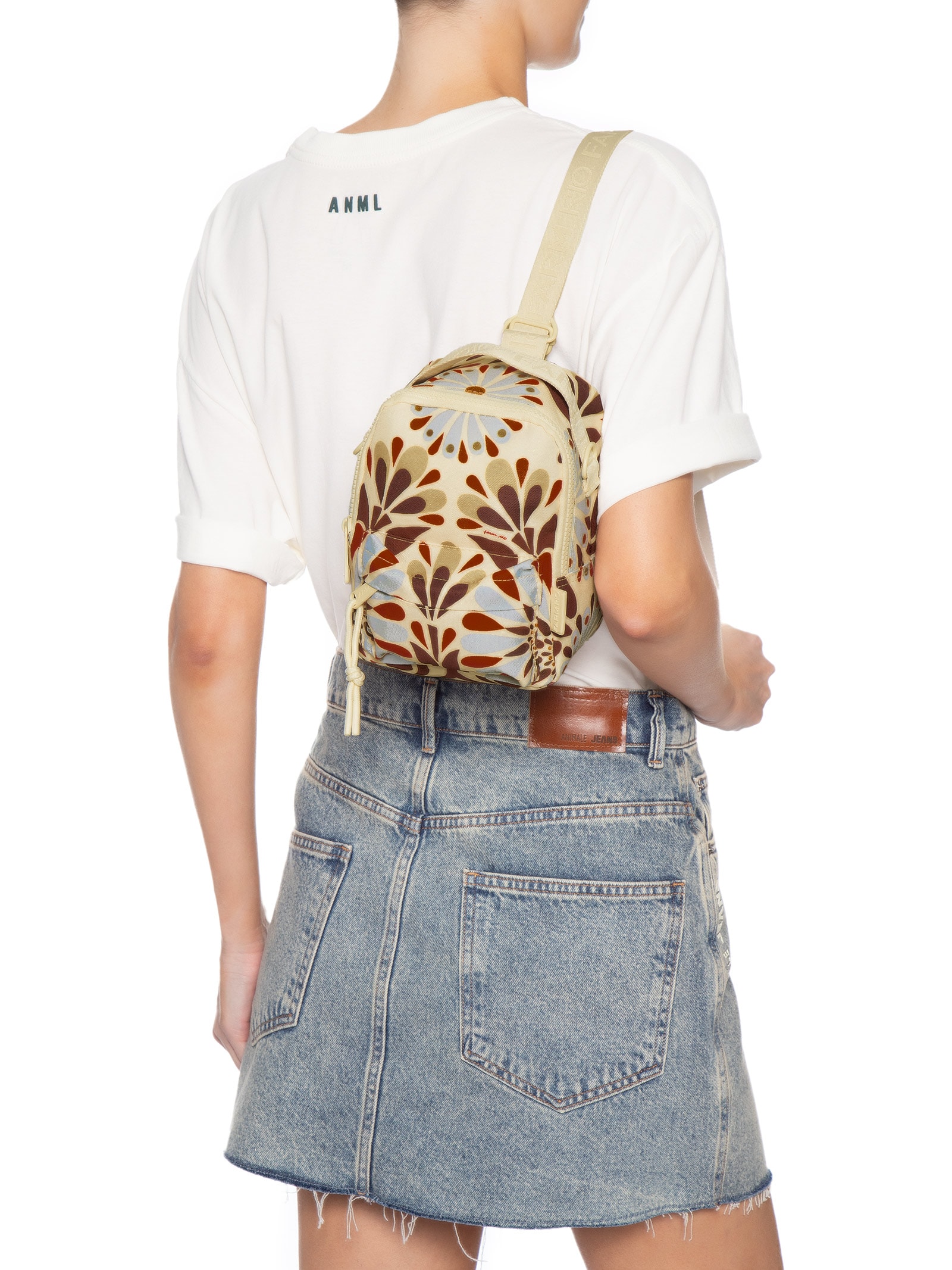Mochila Feminina Pequena Borogodó Florejo Off White Farm Etc