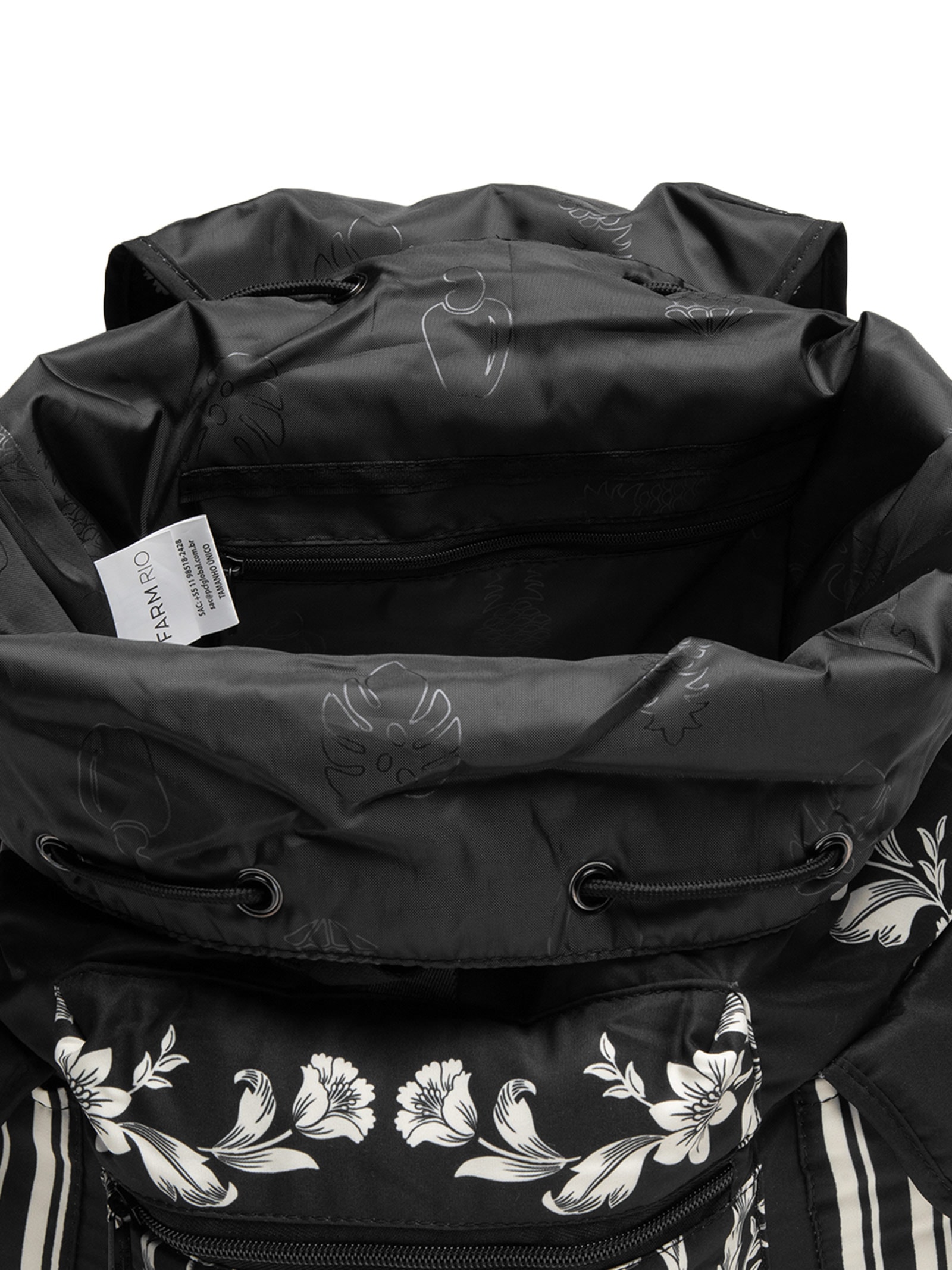 Mochila Feminina Pipoca Farm Guanacaste Preto Farm Etc