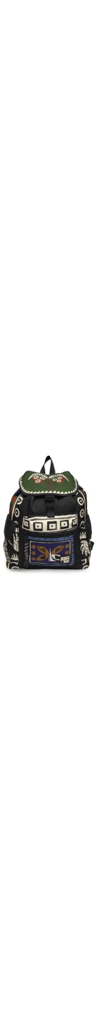 Mochila Feminina Pipoca Gráfico Tropi - Preto