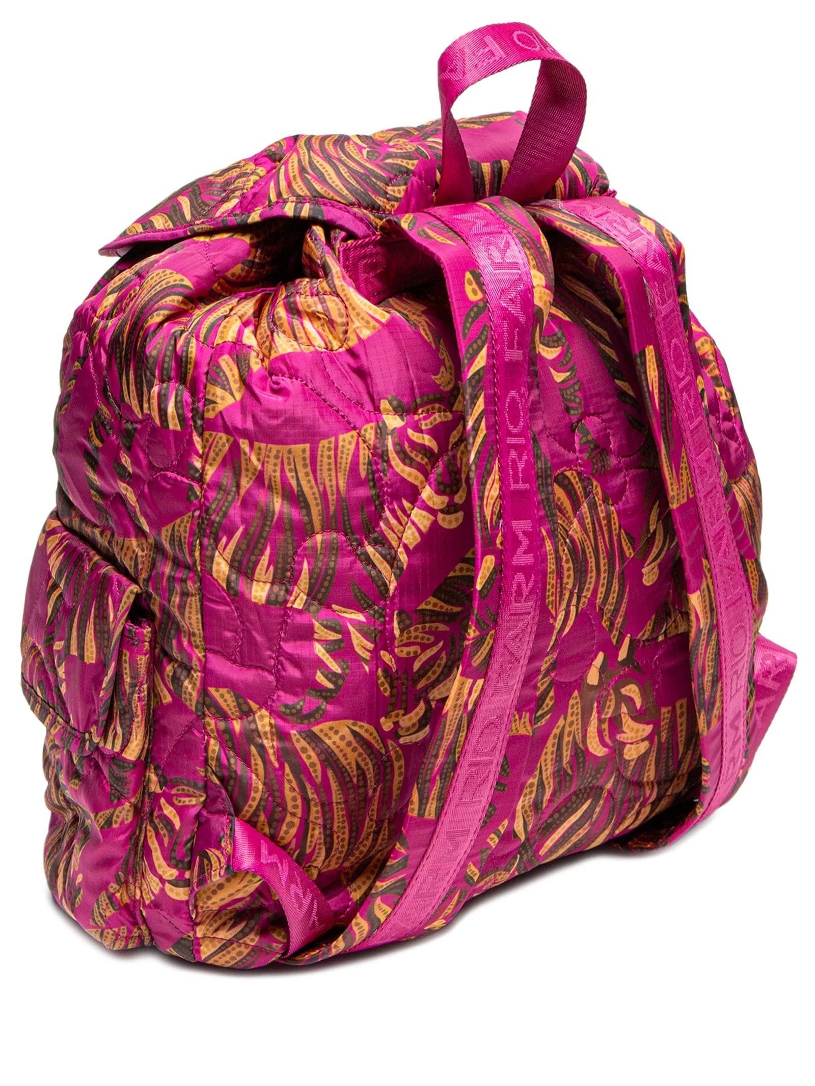 Mochila Feminina Pipoca Puffer Céu De Tigre Rosa Farm Etc