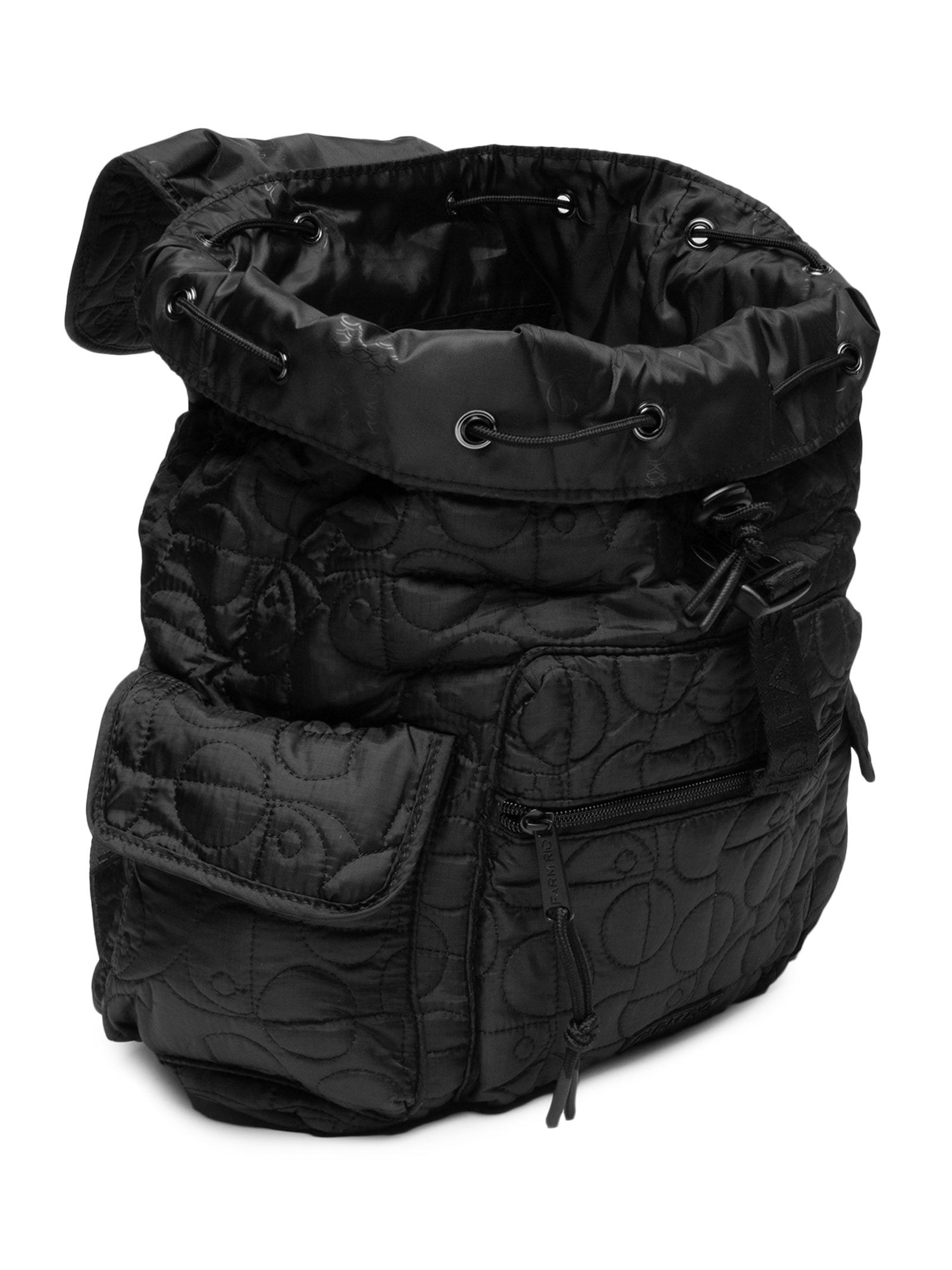 Mochila Feminina Pipoca Puffer Preto Farm Etc